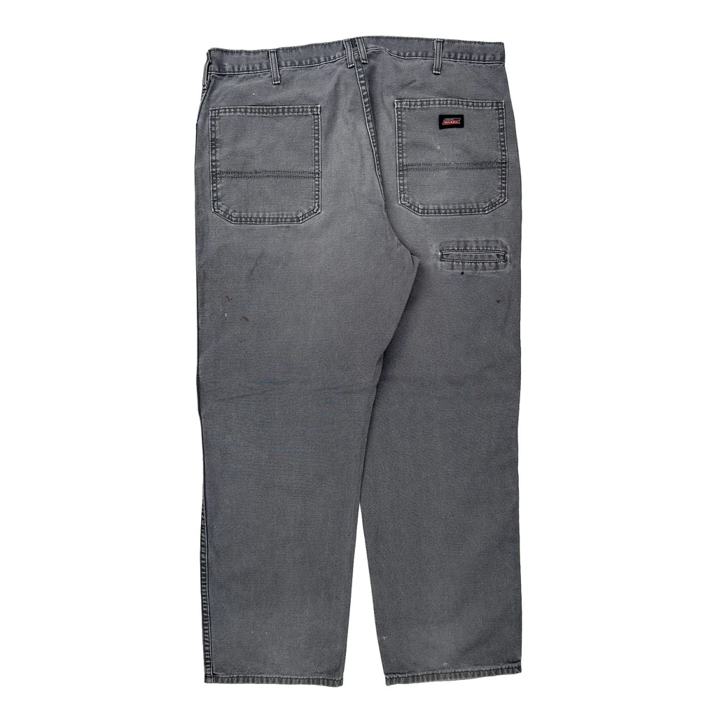 Dickies Double Knee Carpenter Trousers - 38W 30L Grey Cotton Refurbished - Thrifted (note: this is a term often used to describe second- refurbished available on Cerqular