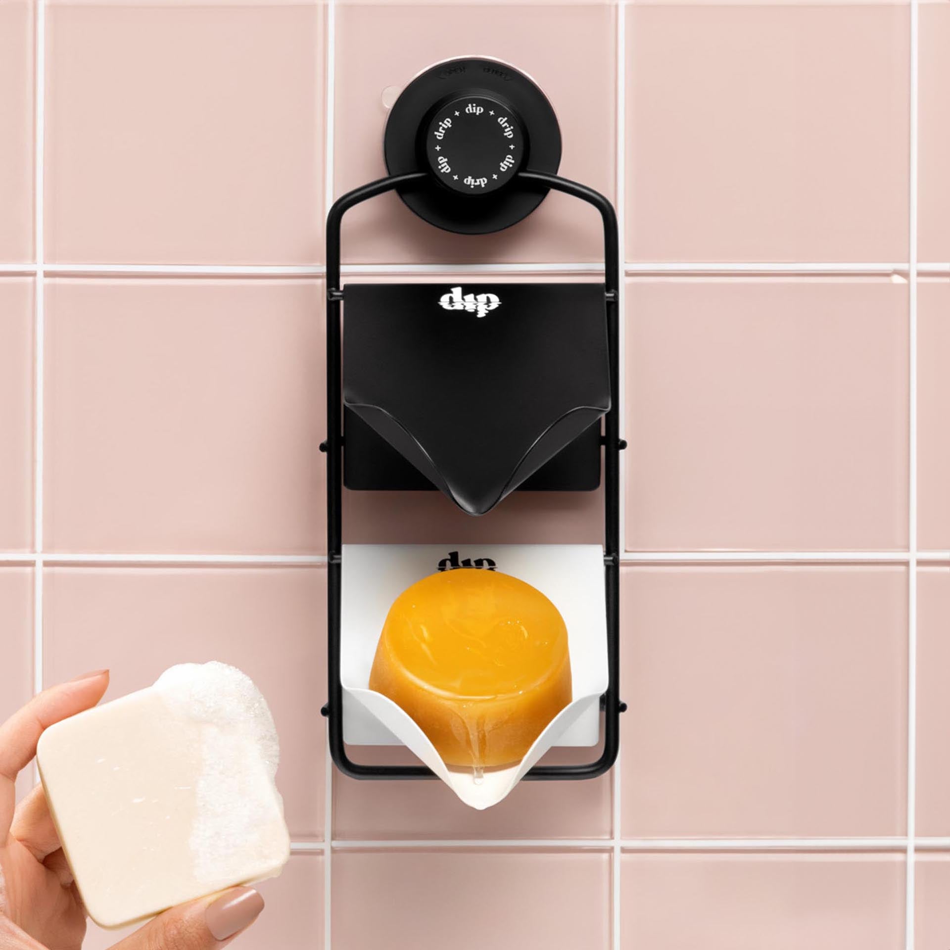 Shower Rack with Black and White Stands Refurbished - Dip Sustainable Hair Care refurbished available on Cerqular