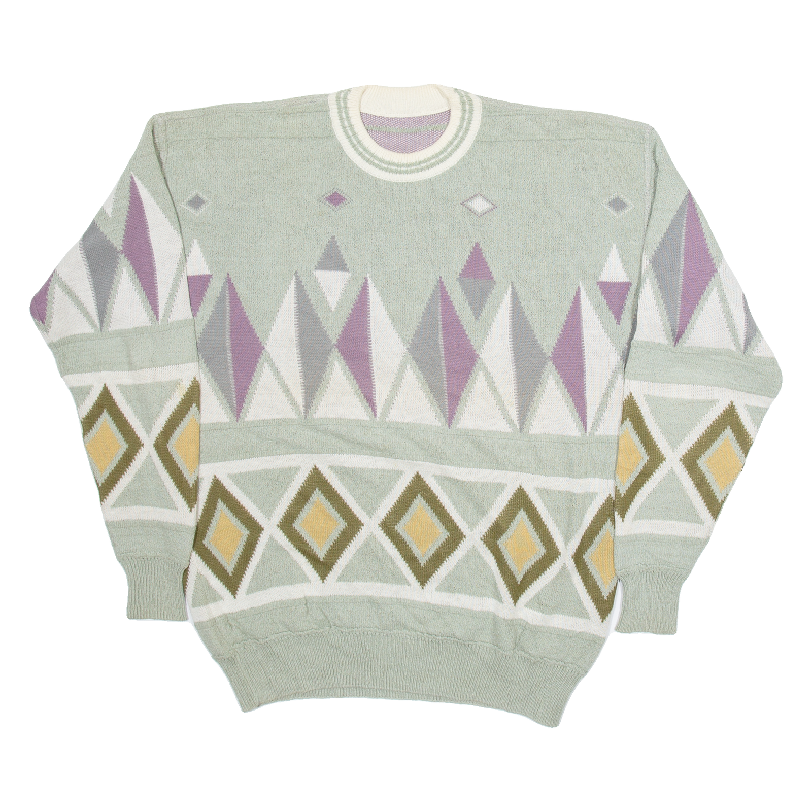 Buy Womens Patterned Jumper Green Geometric Tight Knit M Refurbished - $27.29 Womens Patterned Jumper Green Geometric Tight Knit M Refurbished - N/A refurbished available on Cerqular