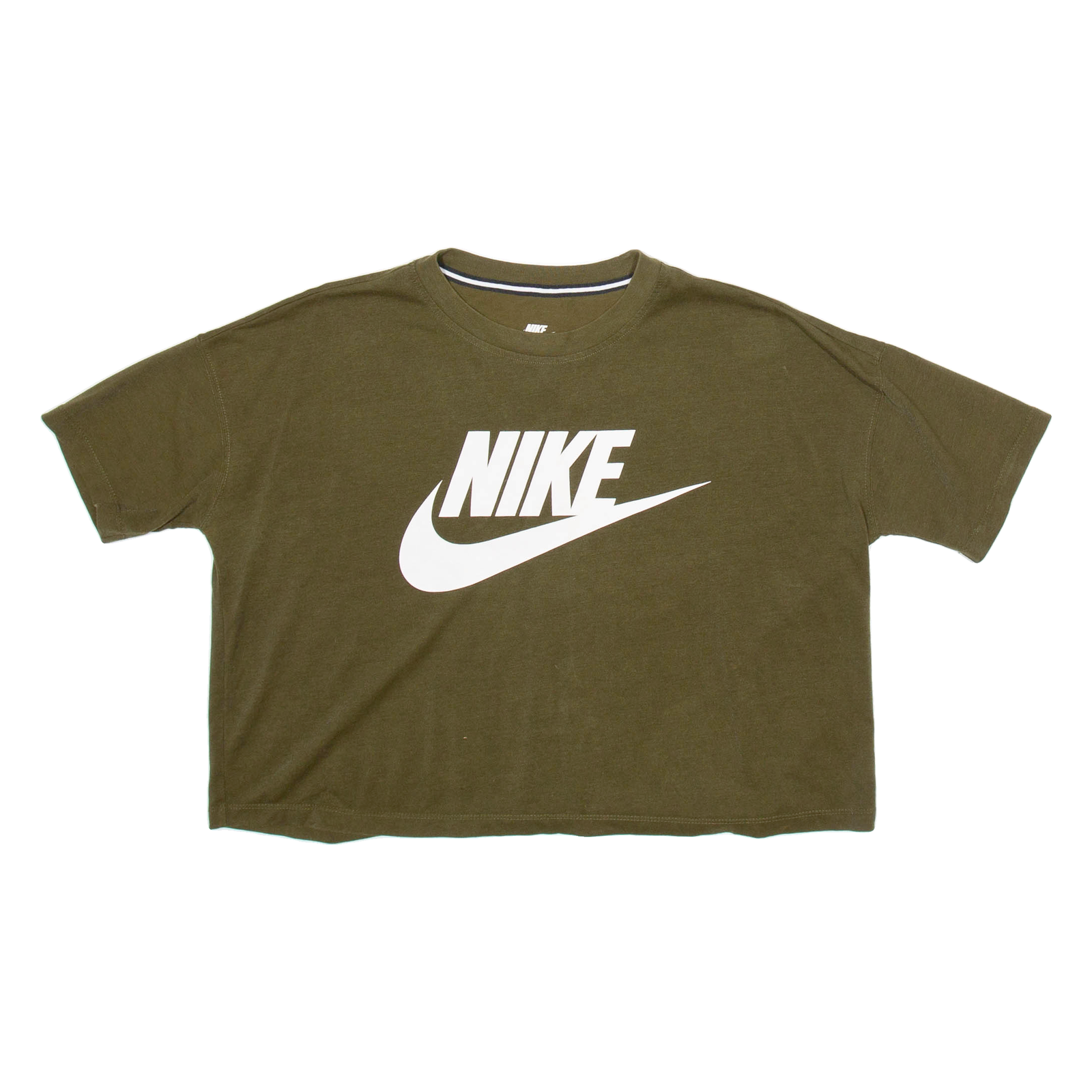 Buy NIKE Cropped Womens T-Shirt Green S Refurbished - $15.59 NIKE Cropped Womens T-Shirt Green S Refurbished - N/A refurbished available on Cerqular