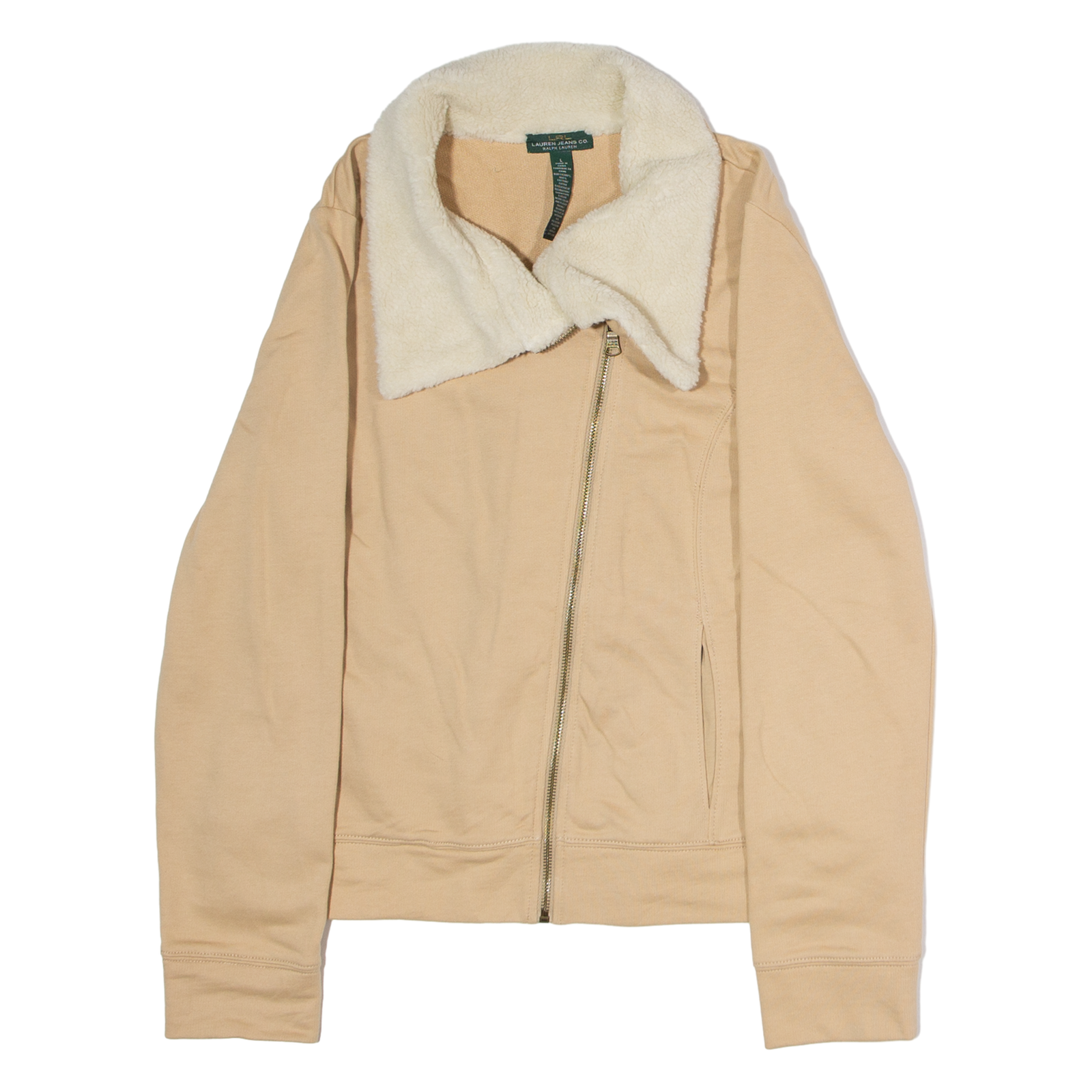 Buy LAUREN RALPH LAUREN Womens Flight Jacket Beige L Refurbished - $74.09 LAUREN RALPH LAUREN Womens Flight Jacket Beige L Refurbished - N/A refurbished available on Cerqular