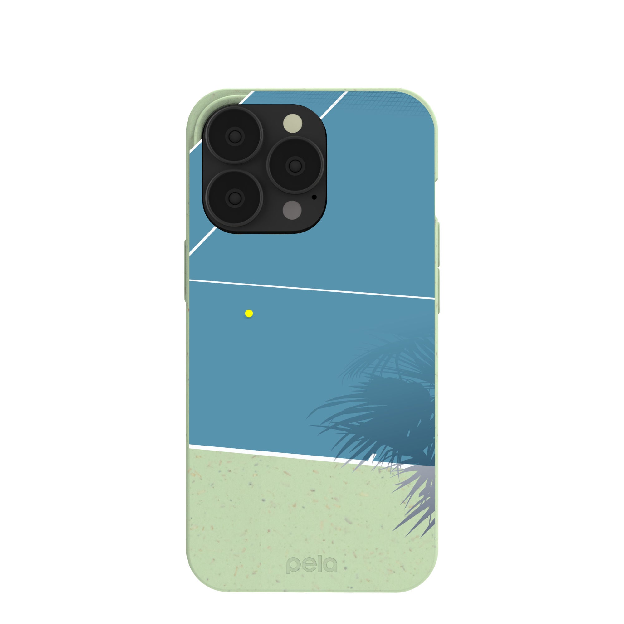 Sage Green Tennis Court iPhone 13 Pro Case Refurbished - Pela Case refurbished available on Cerqular