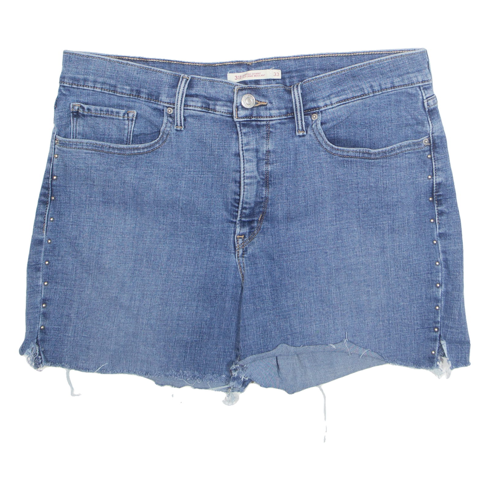LEVI'S 311 Cut Off Womens Denim Shorts Blue L W33 Refurbished - N/A refurbished available on Cerqular