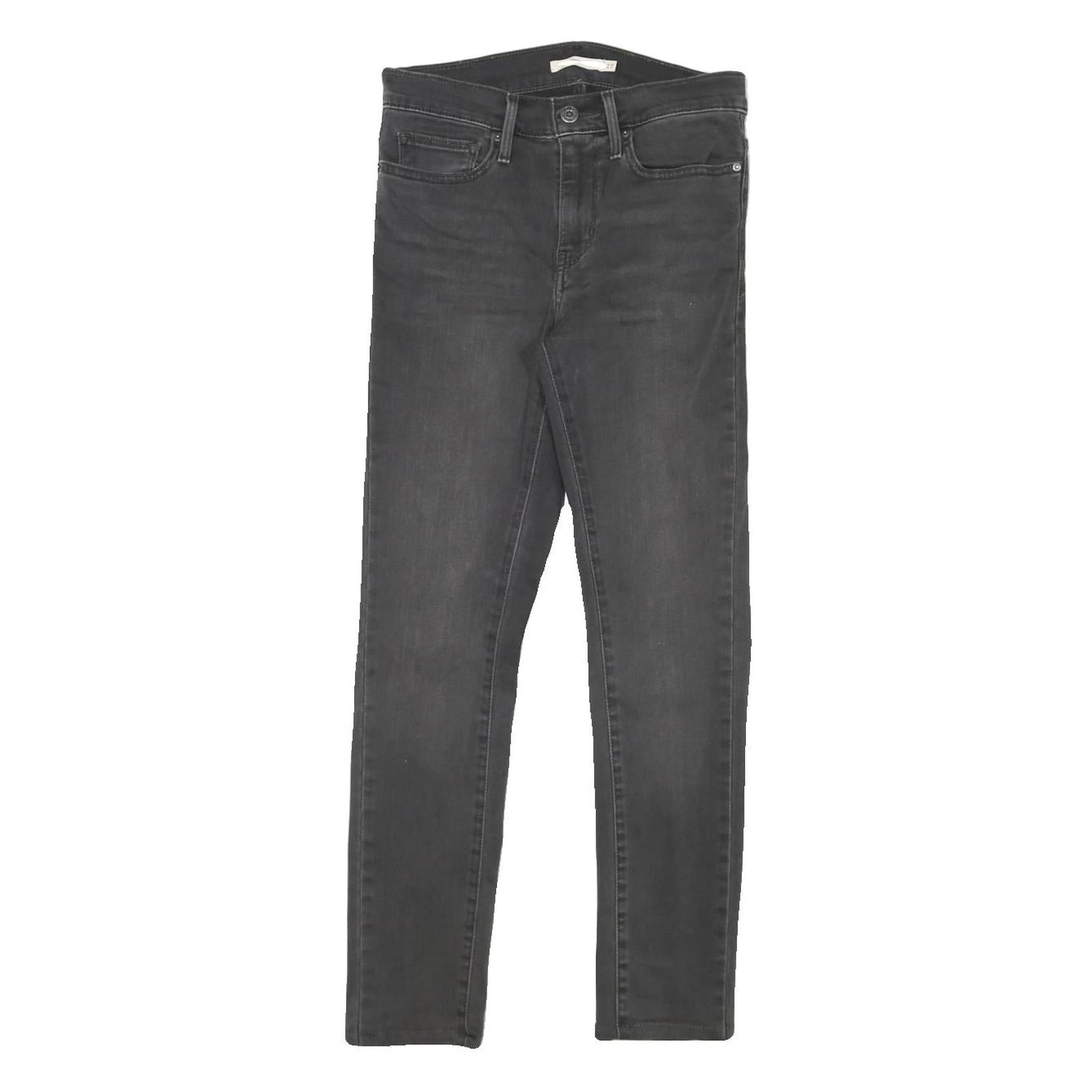 LEVI'S Womens Jeans Black Slim Skinny Denim Medium W27 L27 Zip Pockets Refurbished - N/A refurbished available on Cerqular