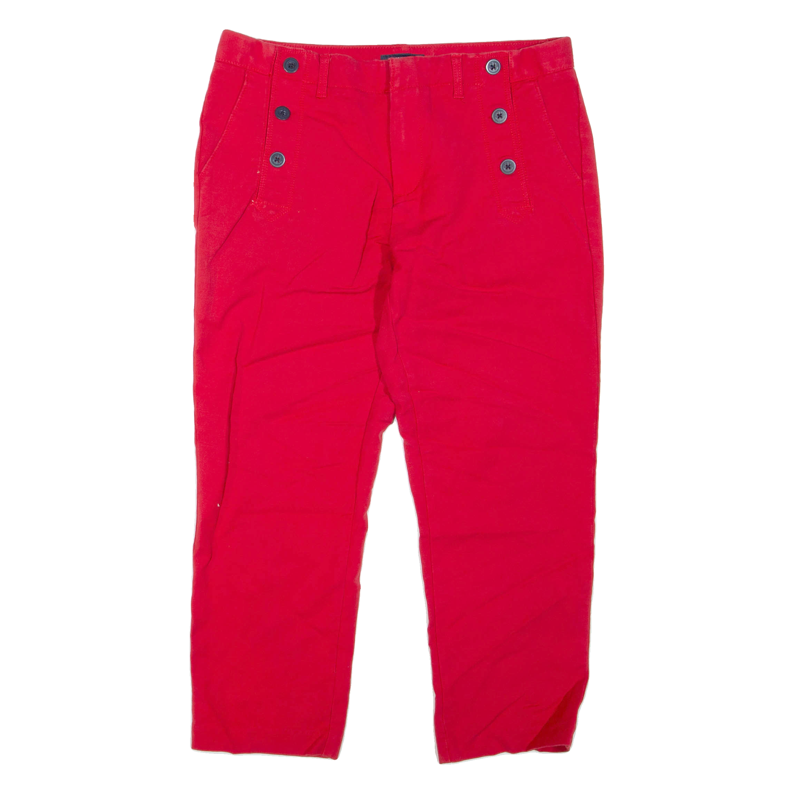 TOMMY HILFIGER Womens Trousers Red Regular Tapered W32 L24 Refurbished - N/A refurbished available on Cerqular