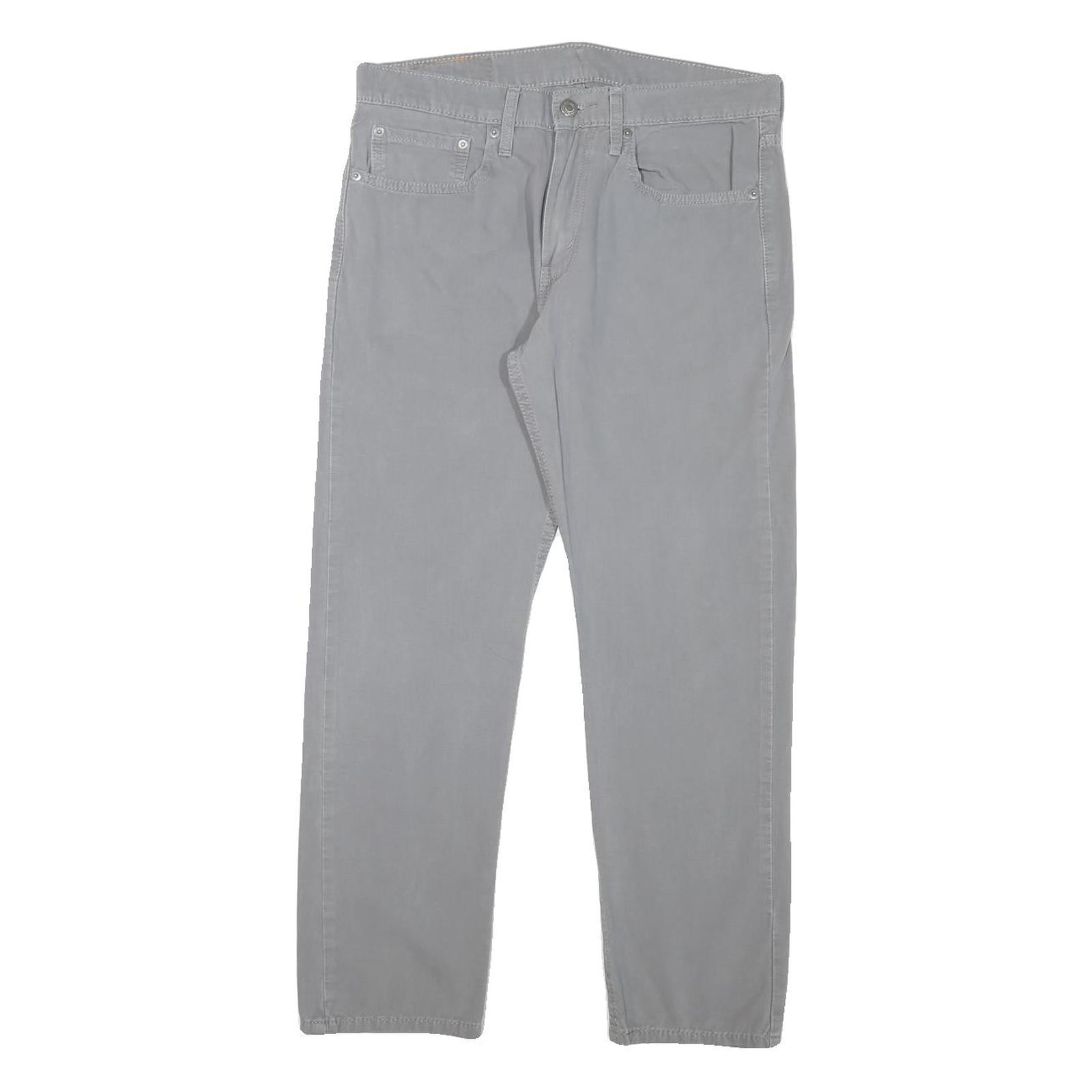LEVI'S Mens Cotton Blend Grey Slim Tapered Trousers W31 L26 Casual Zip Closure Refurbished - N/A refurbished available on Cerqular