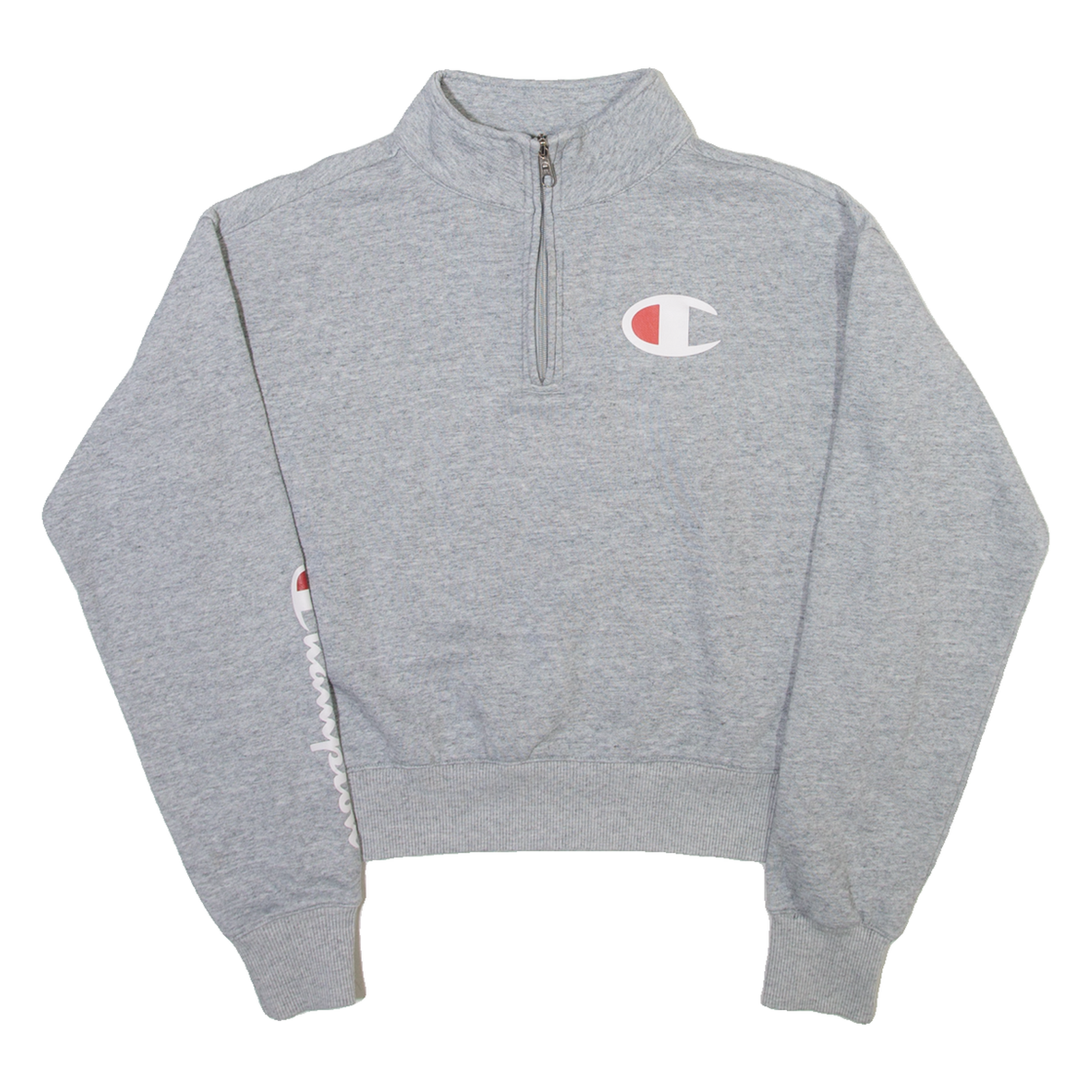 Buy CHAMPION Womens Sweatshirt Grey 1/4 Zip S Refurbished - $28.59 CHAMPION Womens Sweatshirt Grey 1/4 Zip S Refurbished - N/A refurbished available on Cerqular