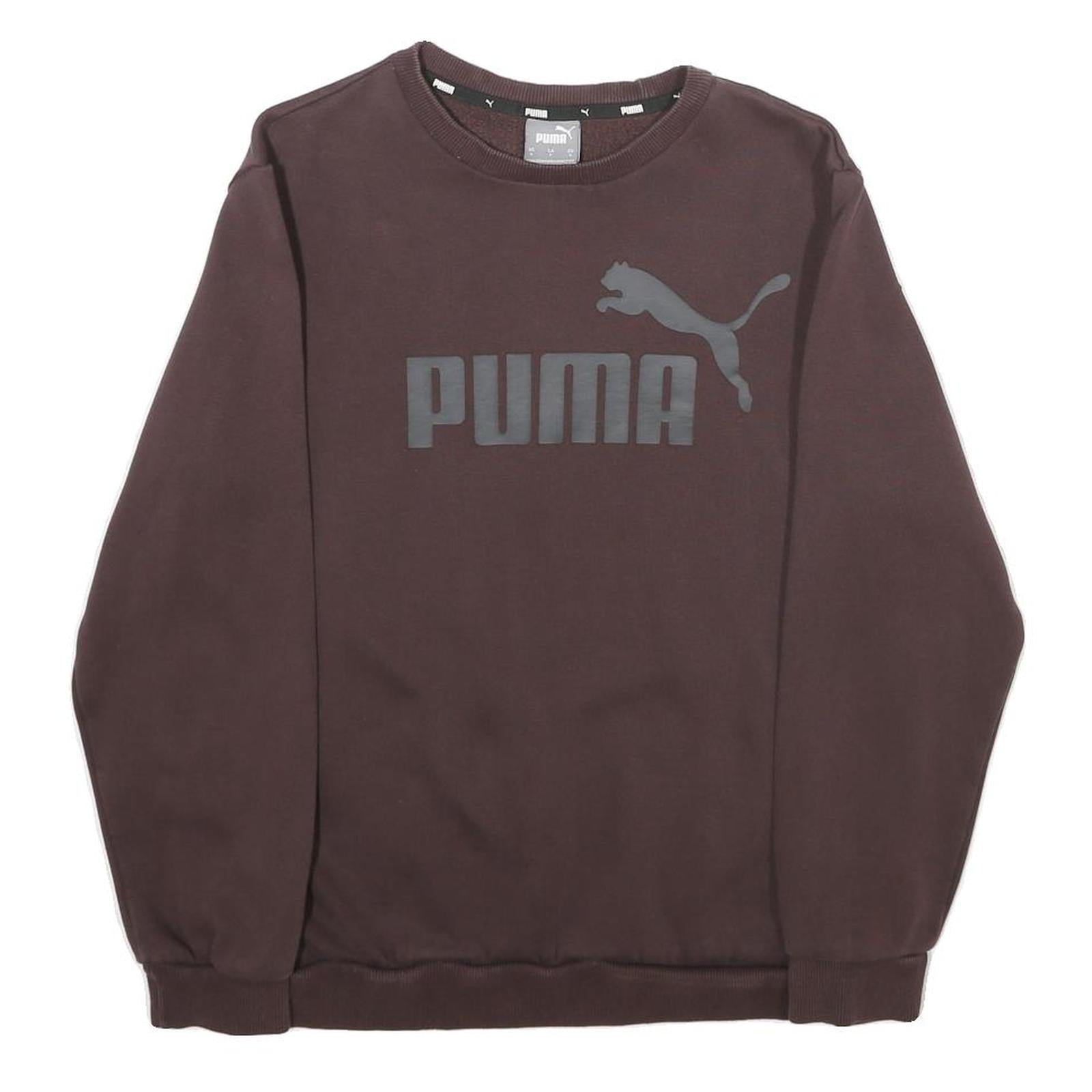 PUMA Mens Maroon Cotton Blend Crew Neck S Sweatshirt Sportswear Pullover Refurbished - N/A refurbished available on Cerqular