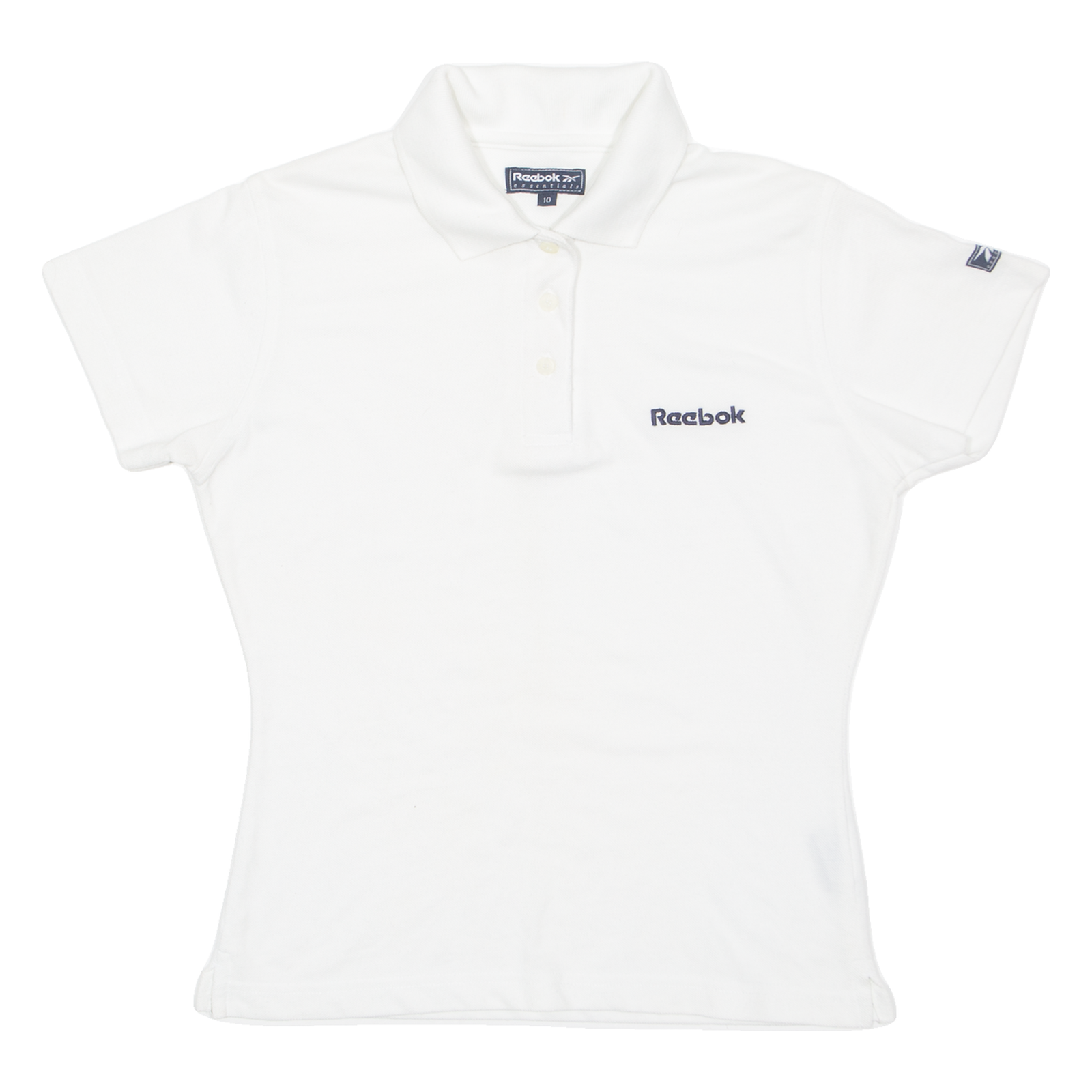 REEBOK Womens Polo Shirt White UK 10 Refurbished - N/A refurbished available on Cerqular