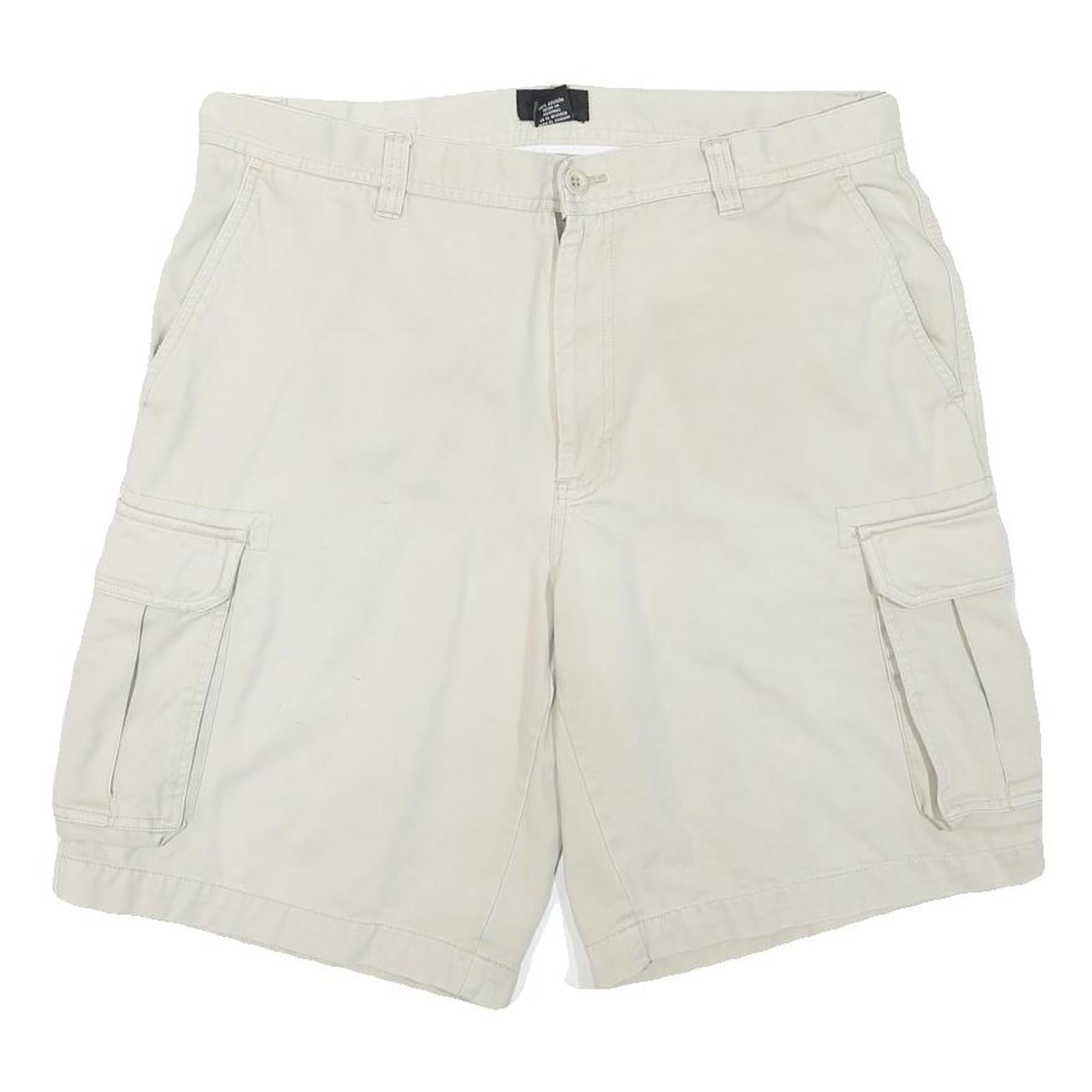 CALVIN KLEIN JEANS Mens Shorts Beige Cargo XL W34 Cotton Blend Casual Pocketed Refurbished - N/A refurbished available on Cerqular