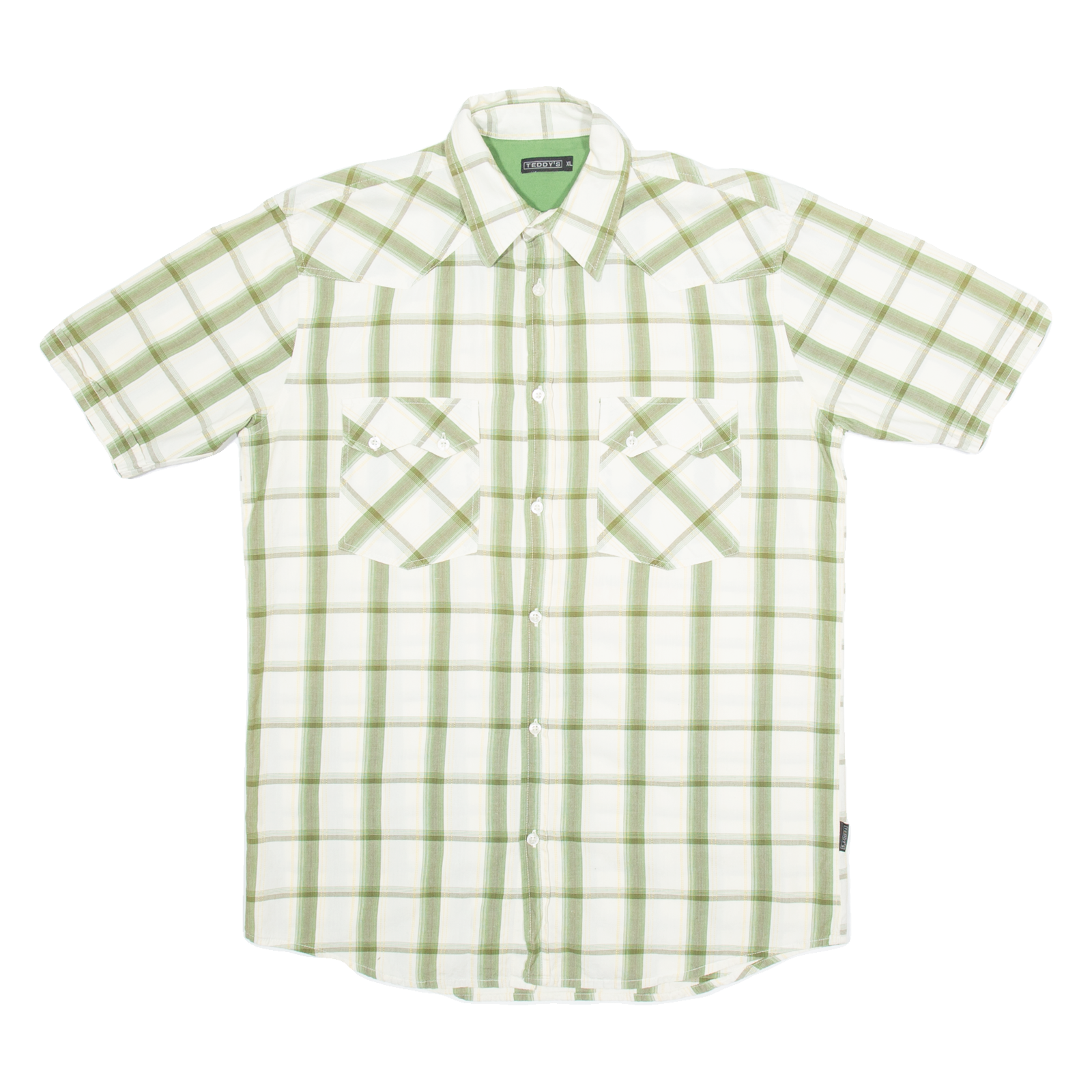 TEDDY'S Mens Shirt Cream Check XL Refurbished - N/A refurbished available on Cerqular