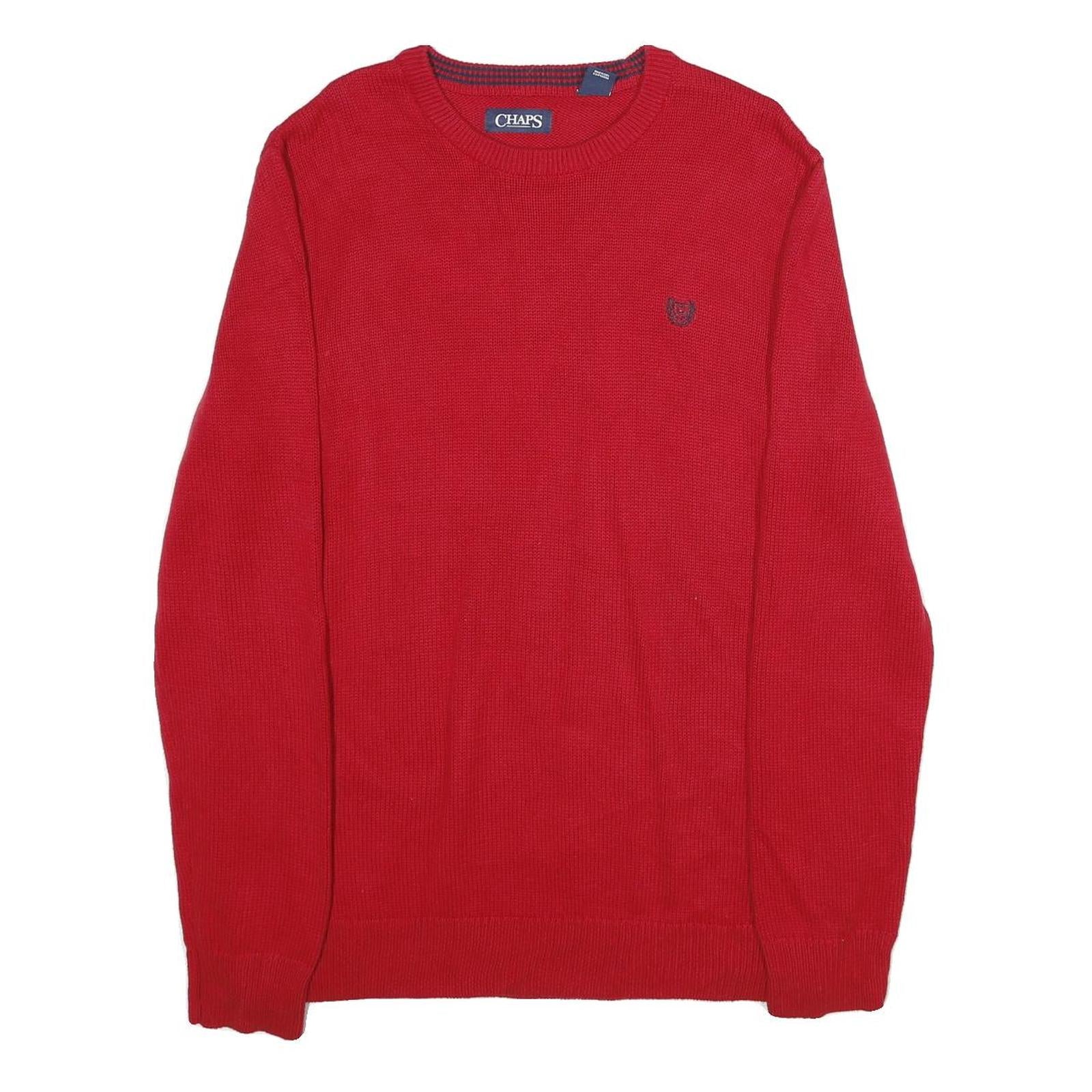 Buy CHAPS Mens Red Plain Cotton Jumper Crew Neck Basic Knit M Classic Knitwear Refurbished - $33.79 CHAPS Mens Red Plain Cotton Jumper Crew Neck Basic Knit M Classic Knitwear Refurbished - N/A refurbished available on Cerqular