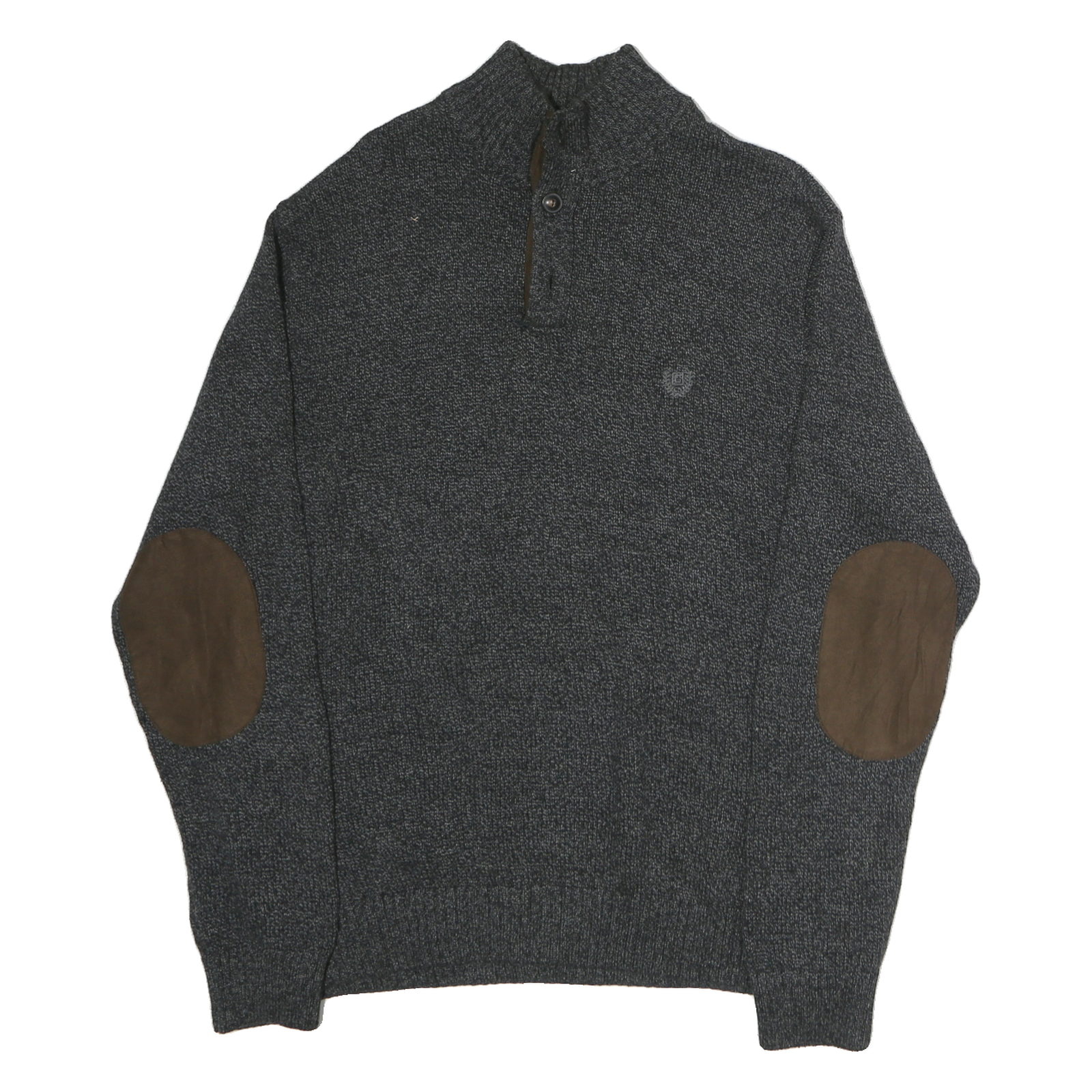 Buy CHAPS Mens Black & Brown Plain Jumper Stand-Up Collar Chunky Knit L Button Neck Refurbished - $44.19 CHAPS Mens Black & Brown Plain Jumper Stand-Up Collar Chunky Knit L Button Neck Refurbished - N/A refurbished available on Cerqular