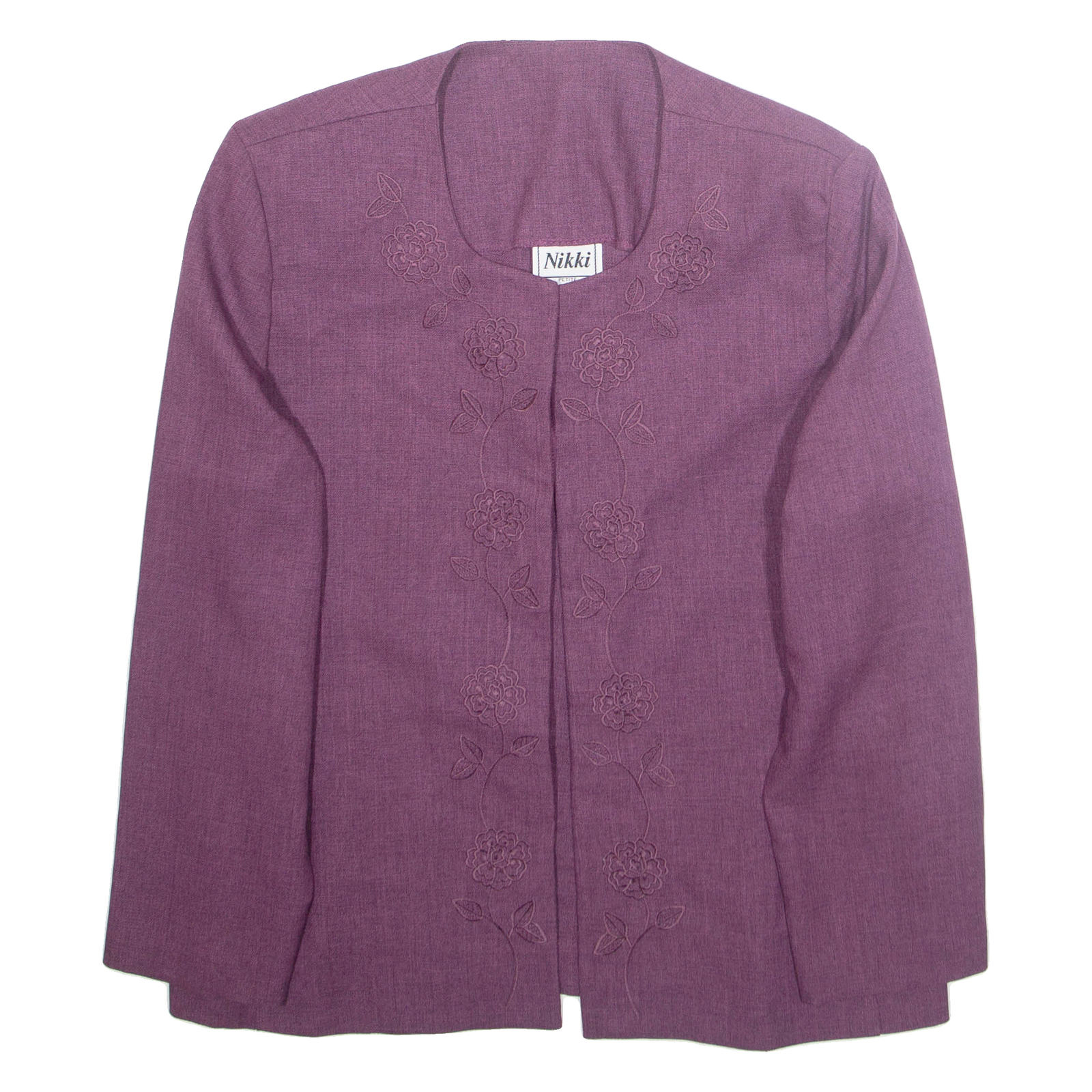Womens Blazer Jacket Purple Floral M Refurbished - N/A refurbished available on Cerqular