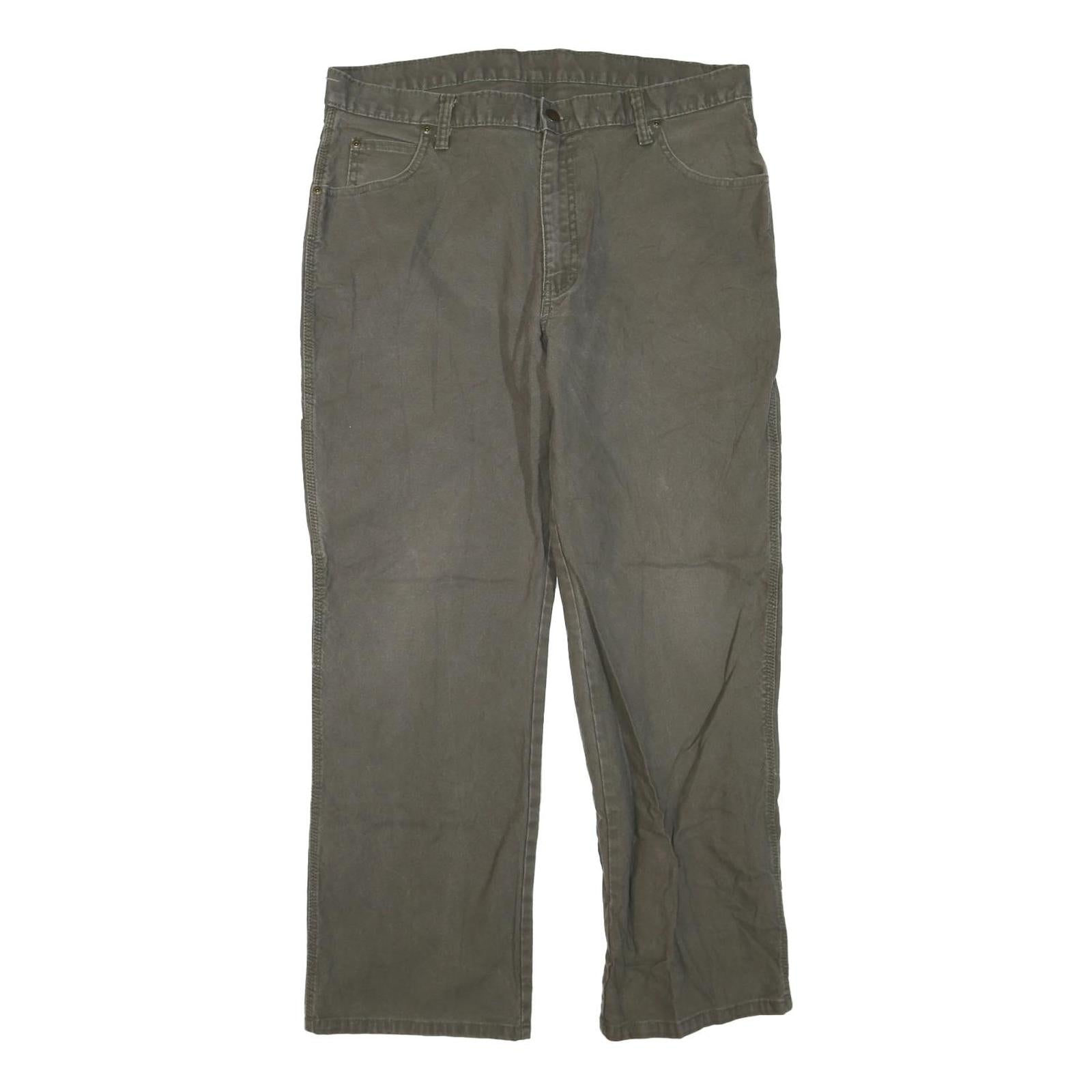 DICKIES Mens Regular Fit Straight Leg Denim Brown W38 L29 Workwear Zip Jeans Refurbished - N/A refurbished available on Cerqular