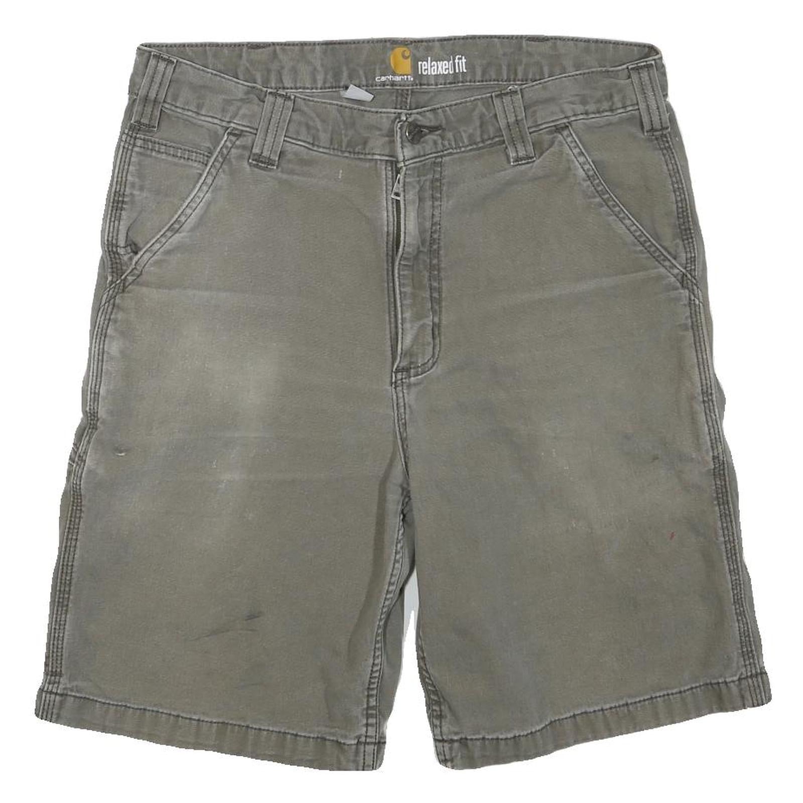 CARHARTT Mens Shorts Green Relaxed Fit Cargo M W32 Durable Workwear Refurbished - N/A refurbished available on Cerqular