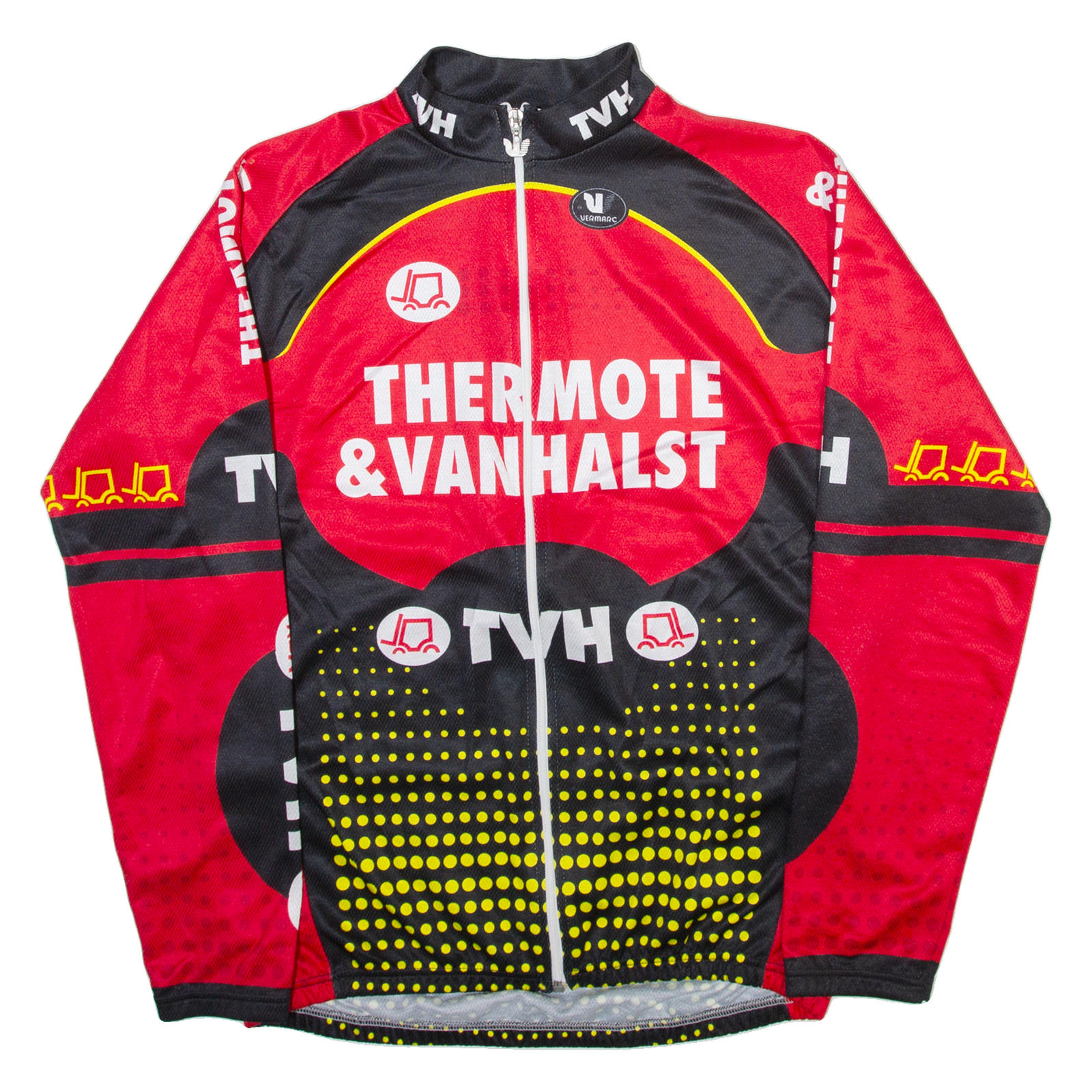 VERMARC Full Zip Mens Jersey Red Long Sleeve L Refurbished - N/A refurbished available on Cerqular