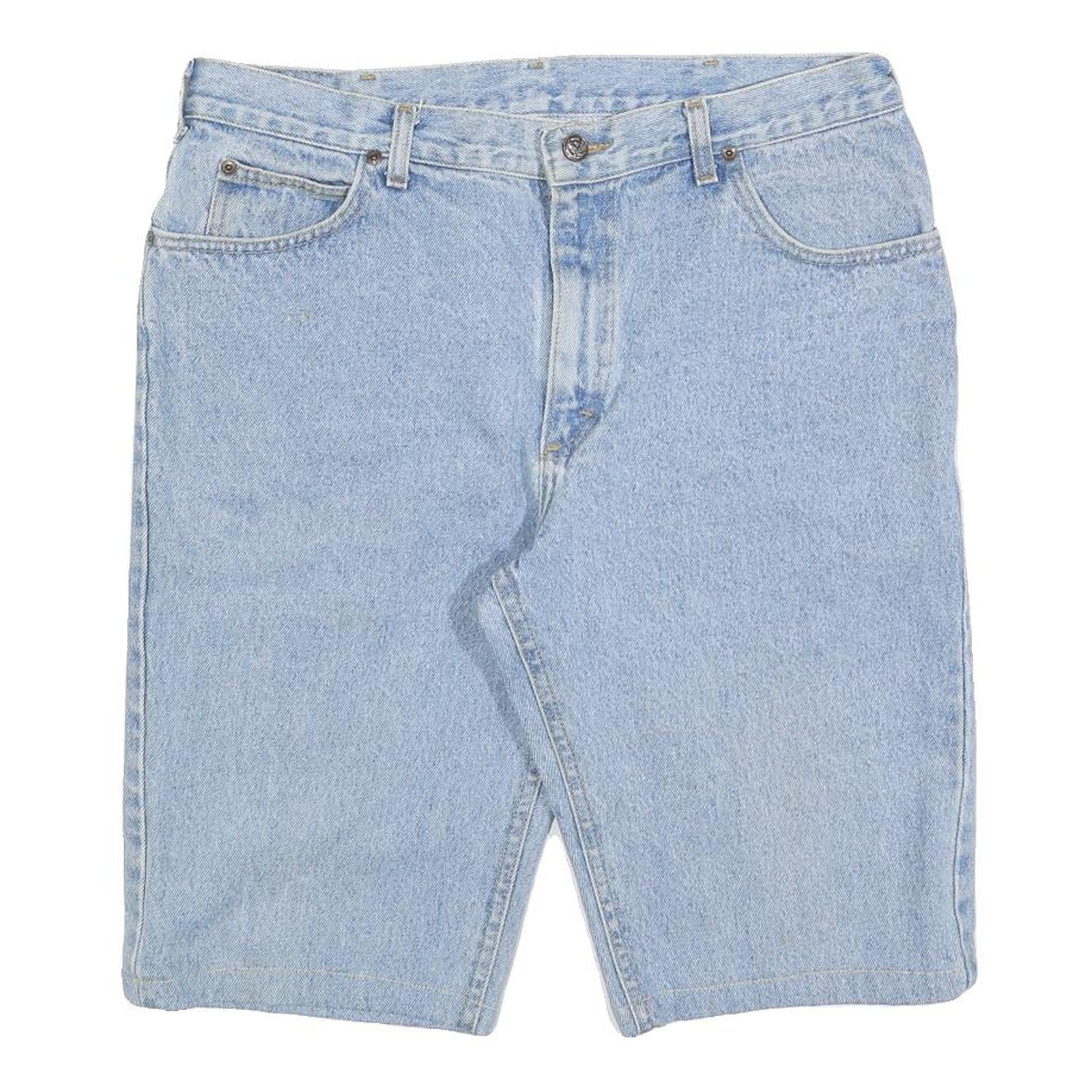 LEE Mens Denim Shorts Light Blue M W34 Casual Regular Fit Blue Cotton Blend Refurbished - N/A refurbished available on Cerqular