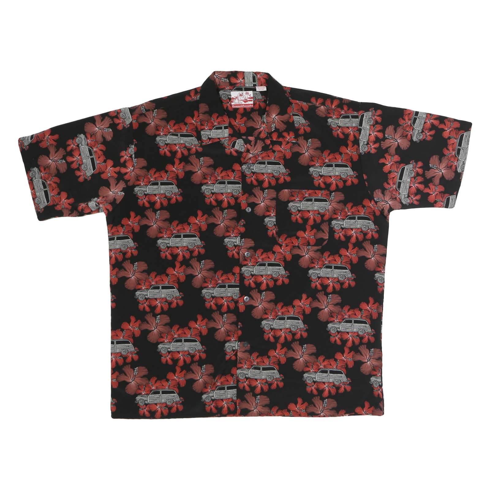 Buy PINEAPPLE CONNECTION Mens Black & Red Floral Print Shirt L Short Sleeve Button Refurbished - $15.59 PINEAPPLE CONNECTION Mens Black & Red Floral Print Shirt L Short Sleeve Button Refurbished - N/A refurbished available on Cerqular