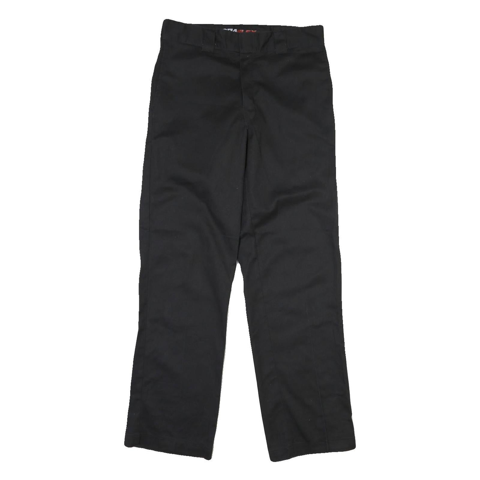 DICKIES Mens Black Cotton Regular Straight Trousers W31 L32 Workwear Casual Refurbished - N/A refurbished available on Cerqular