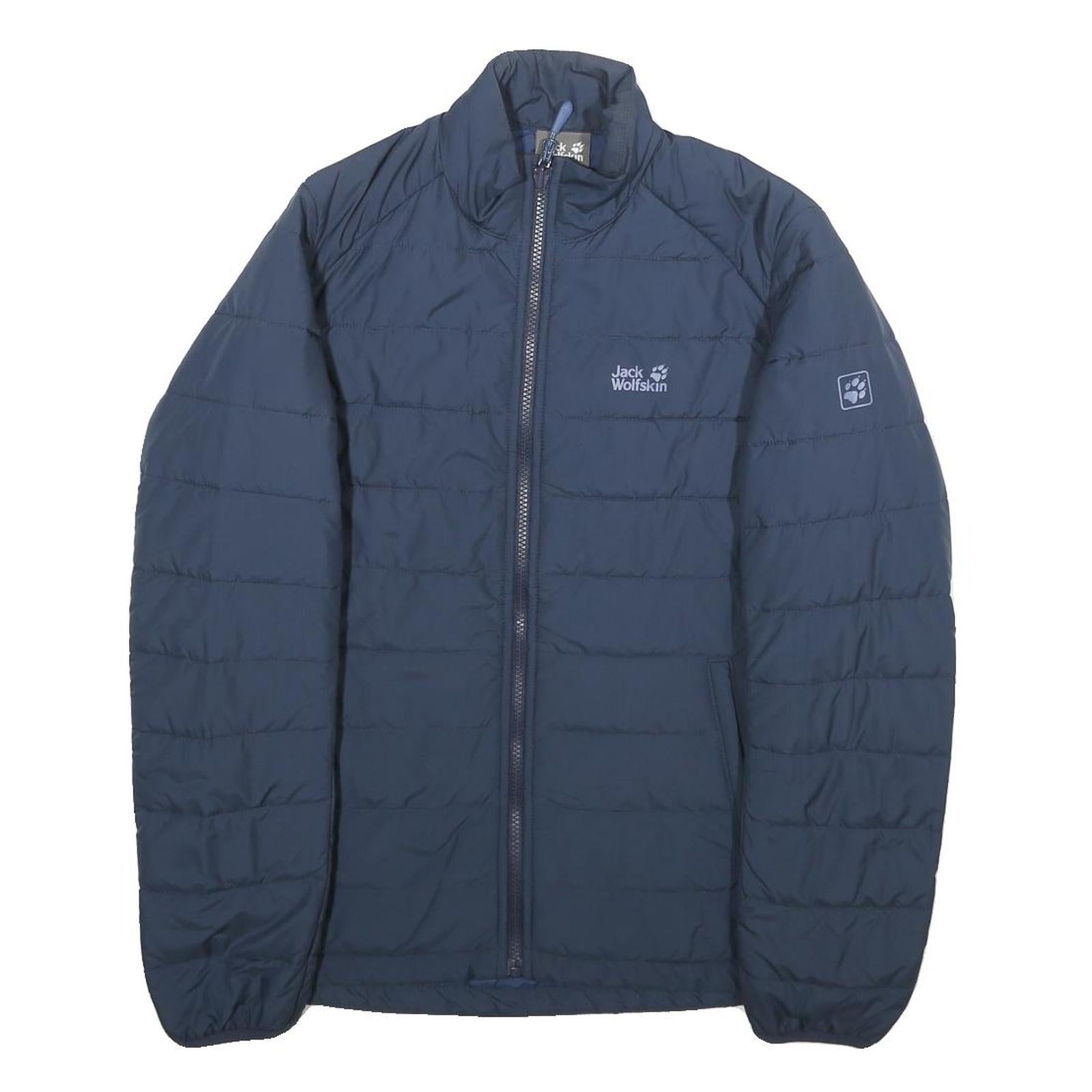 JACK WOLFSKIN Womens Blue Outdoor Jacket M Polyester Zip Plain Lightweight Warm Refurbished - N/A refurbished available on Cerqular