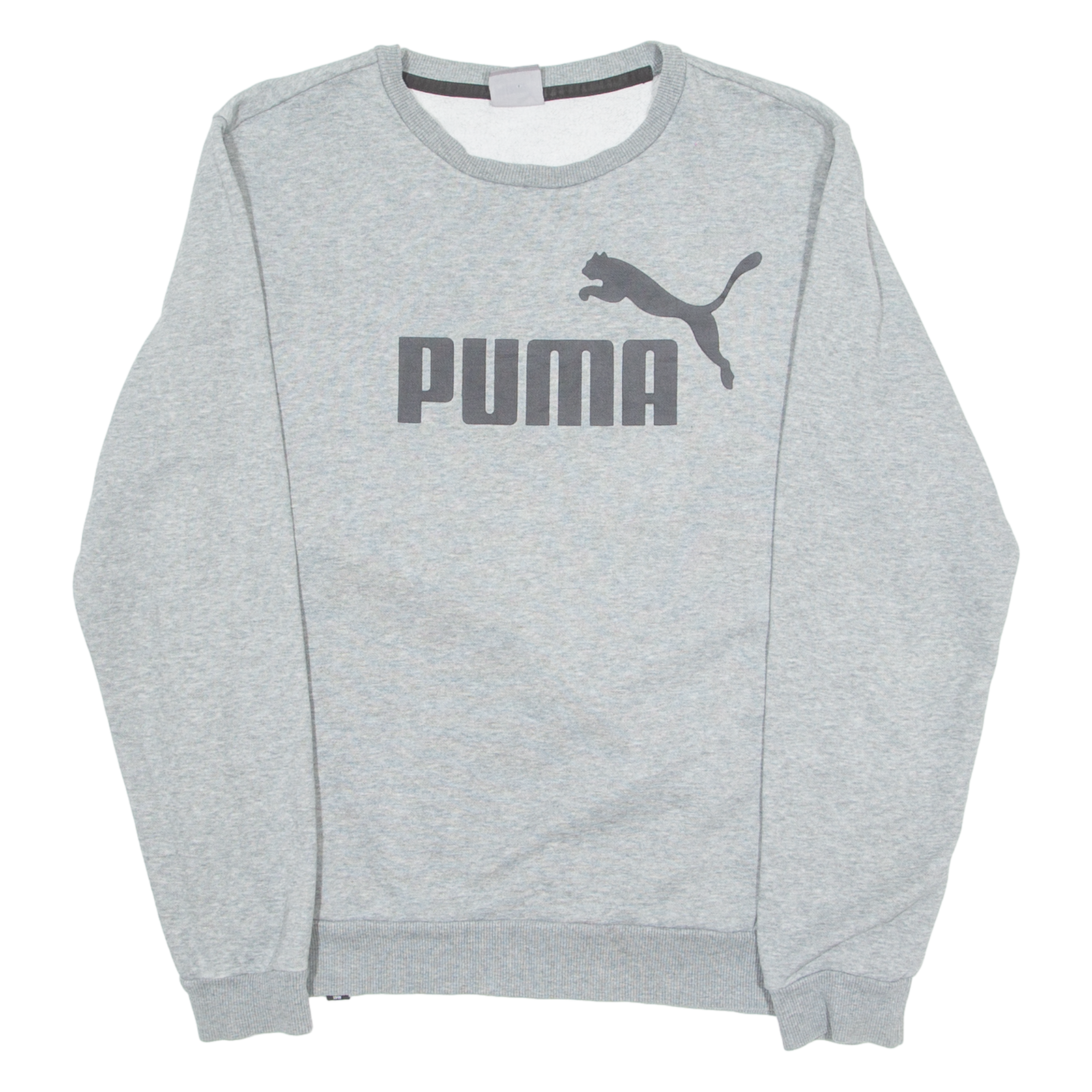 PUMA Mens Sweatshirt Grey Crew Neck S Refurbished - N/A refurbished available on Cerqular