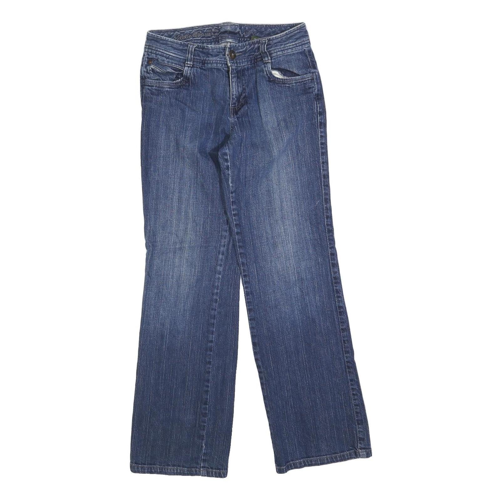 EDDIE BAUER Womens Jeans Blue Regular Straight Denim Medium W28 L30 Comfortable Refurbished - N/A refurbished available on Cerqular