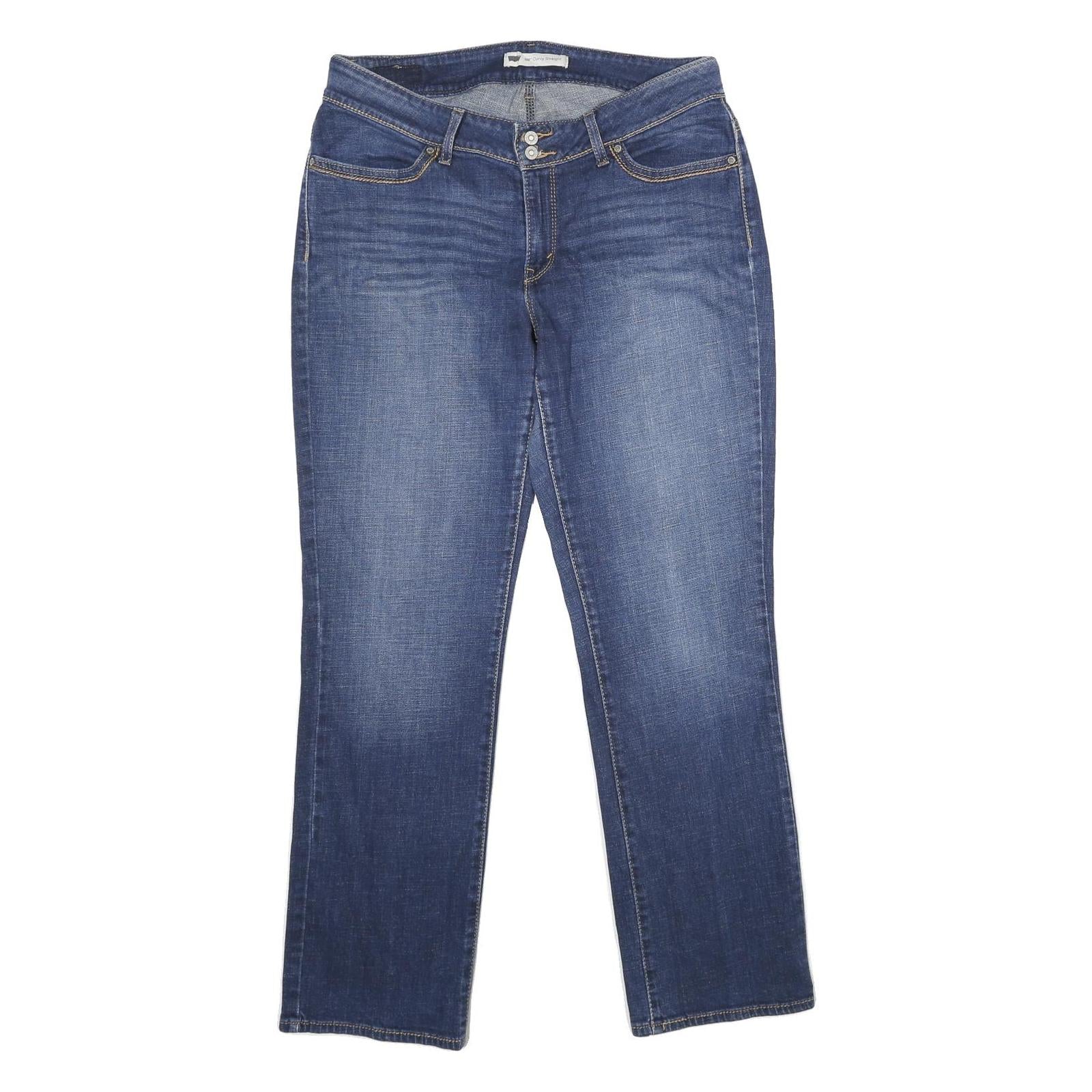 LEVI'S 529 Curvy Straight Womens Jeans Blue Classic Straight Denim W32 L32 Refurbished - N/A refurbished available on Cerqular