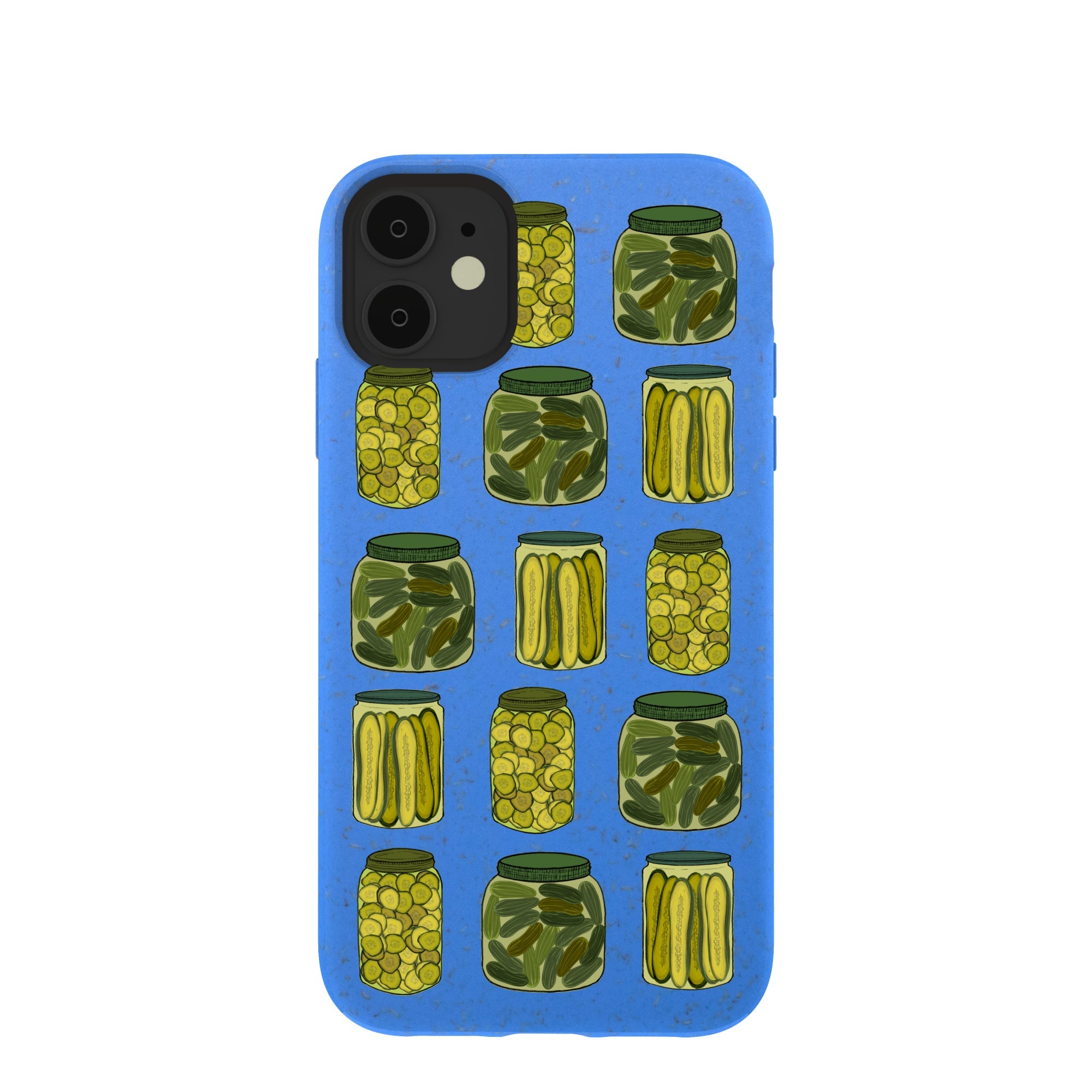 Electric Blue Pickling Pickles iPhone 11 Case Refurbished - Pela Case refurbished available on Cerqular