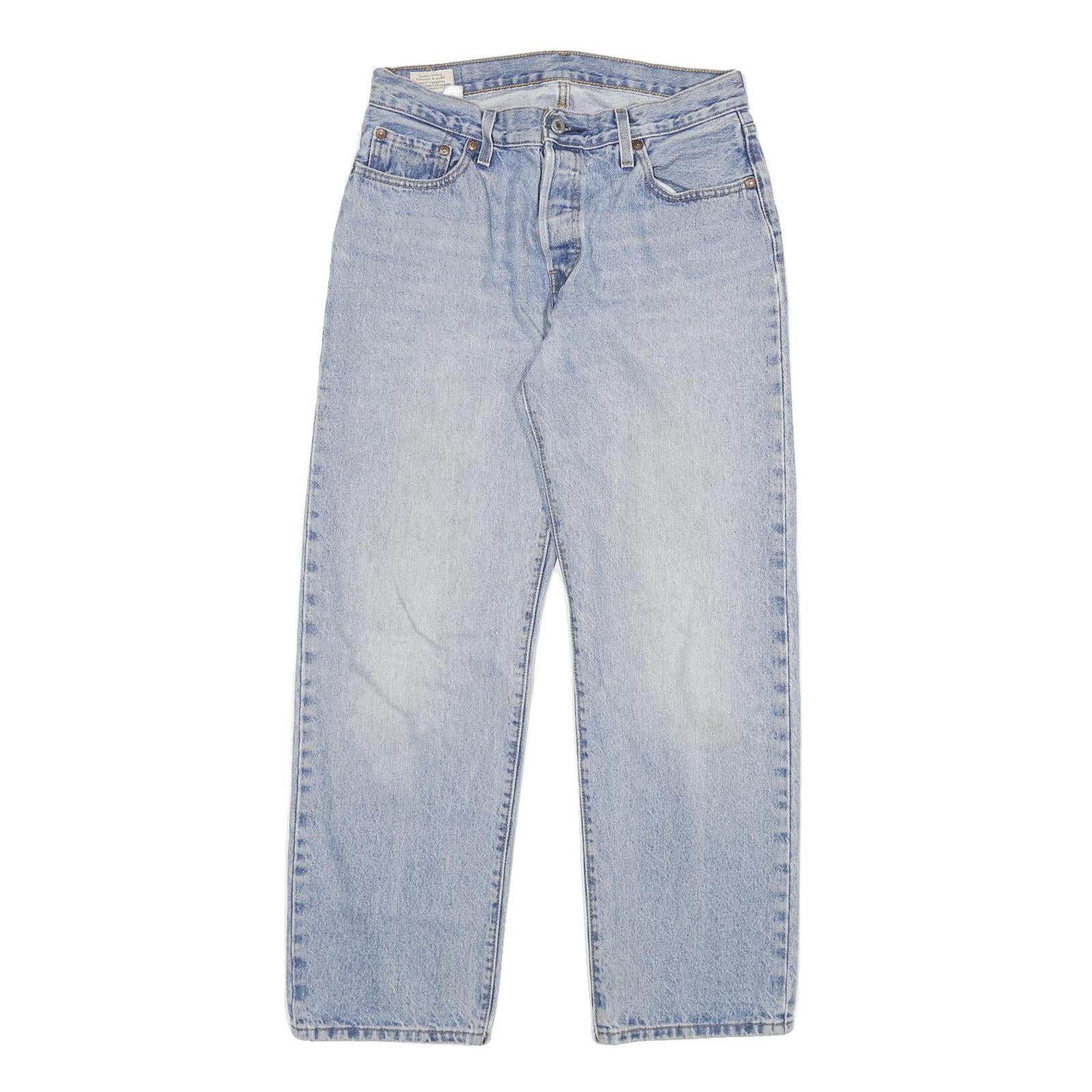 LEVI'S 501 BIG E Womens Jeans Blue Regular Straight Denim Light W29 L28 Vintage Refurbished - N/A refurbished available on Cerqular