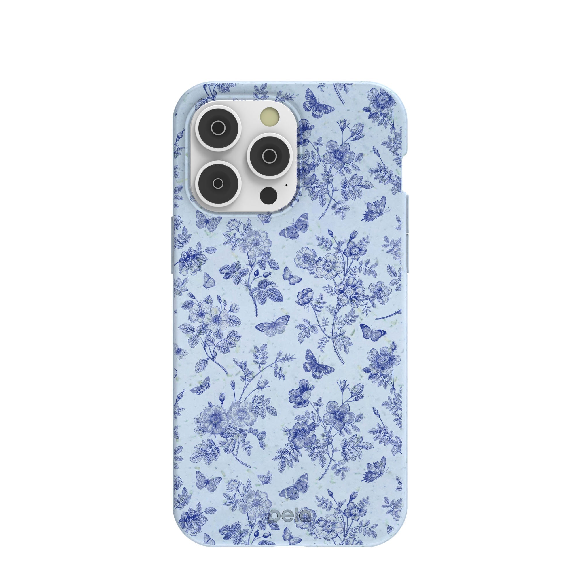 Powder Blue Porcelain iPhone 14 Pro Max Case Refurbished - Pela Case refurbished available on Cerqular