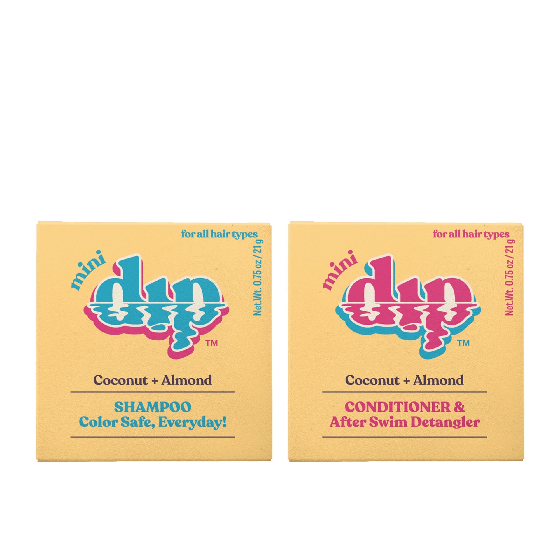 Double Dip: Coconut & Almond -  Minis Refurbished - Dip Sustainable Hair Care refurbished available on Cerqular