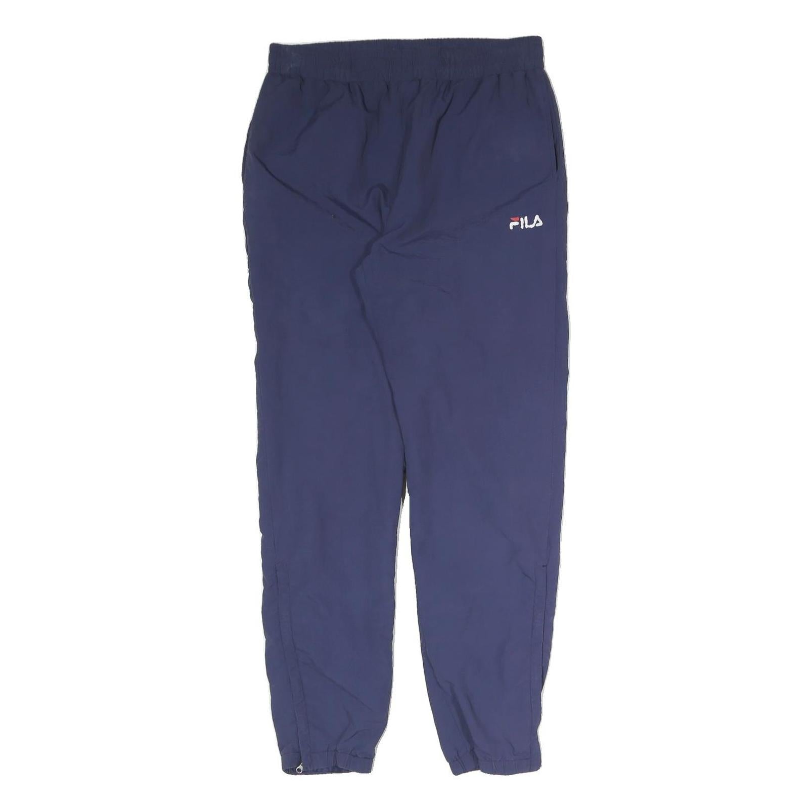 FILA Mens Joggers Navy Blue M W31 L30 Logo Elasticated Waist Adjustable Hem Refurbished - N/A refurbished available on Cerqular