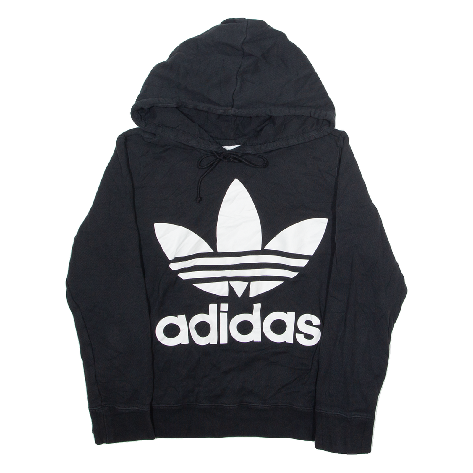 ADIDAS ORIGINALS Womens Black Hoodie UK 14 Refurbished - N/A refurbished available on Cerqular