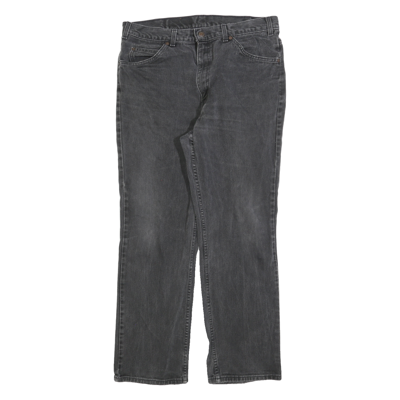 LEVI'S Mens Regular Fit Black Denim Jeans W36 L30 Zip Cotton Blend Refurbished - N/A refurbished available on Cerqular
