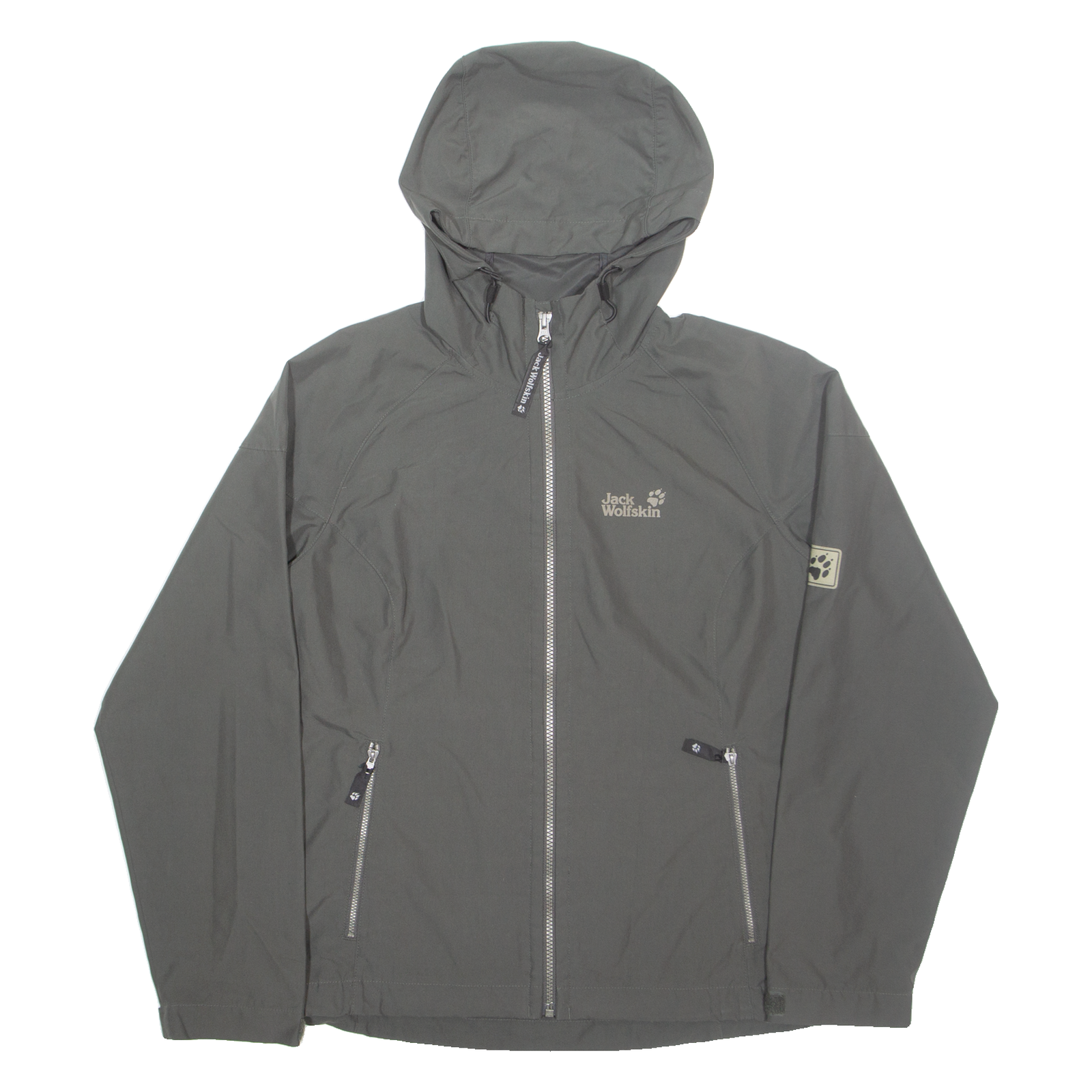 JACK WOLFSKIN Womens Rain Coat Brown Hooded UK 12 Refurbished - N/A refurbished available on Cerqular
