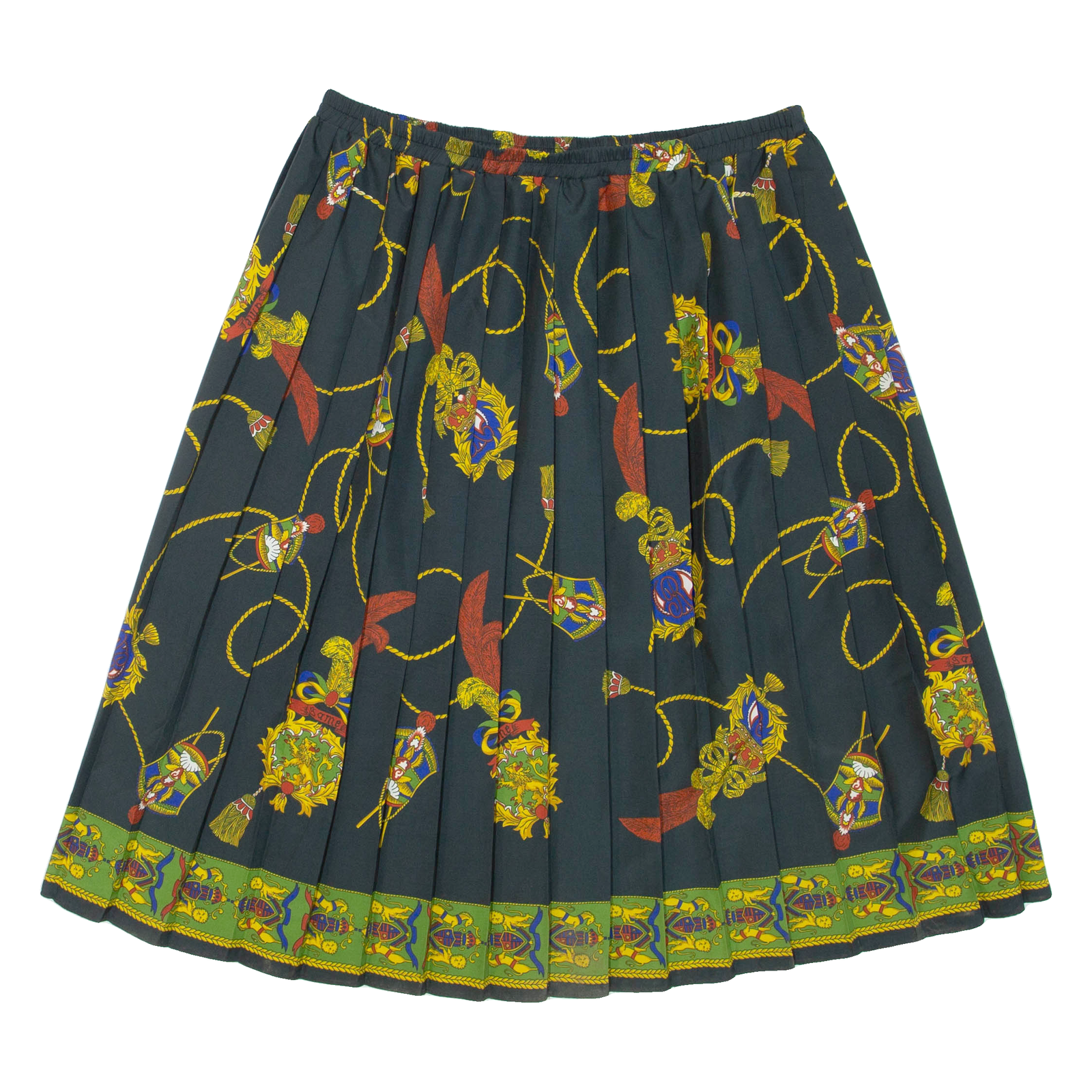 Womens Pleated Skirt Grey Knee Length Crazy Pattern XL Refurbished - N/A refurbished available on Cerqular