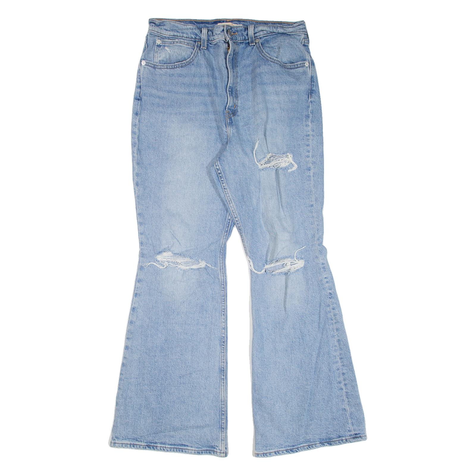 LEVI'S 70's High BIG E Distressed Womens Jeans Blue Regular Flared W31 L30 Refurbished - N/A refurbished available on Cerqular