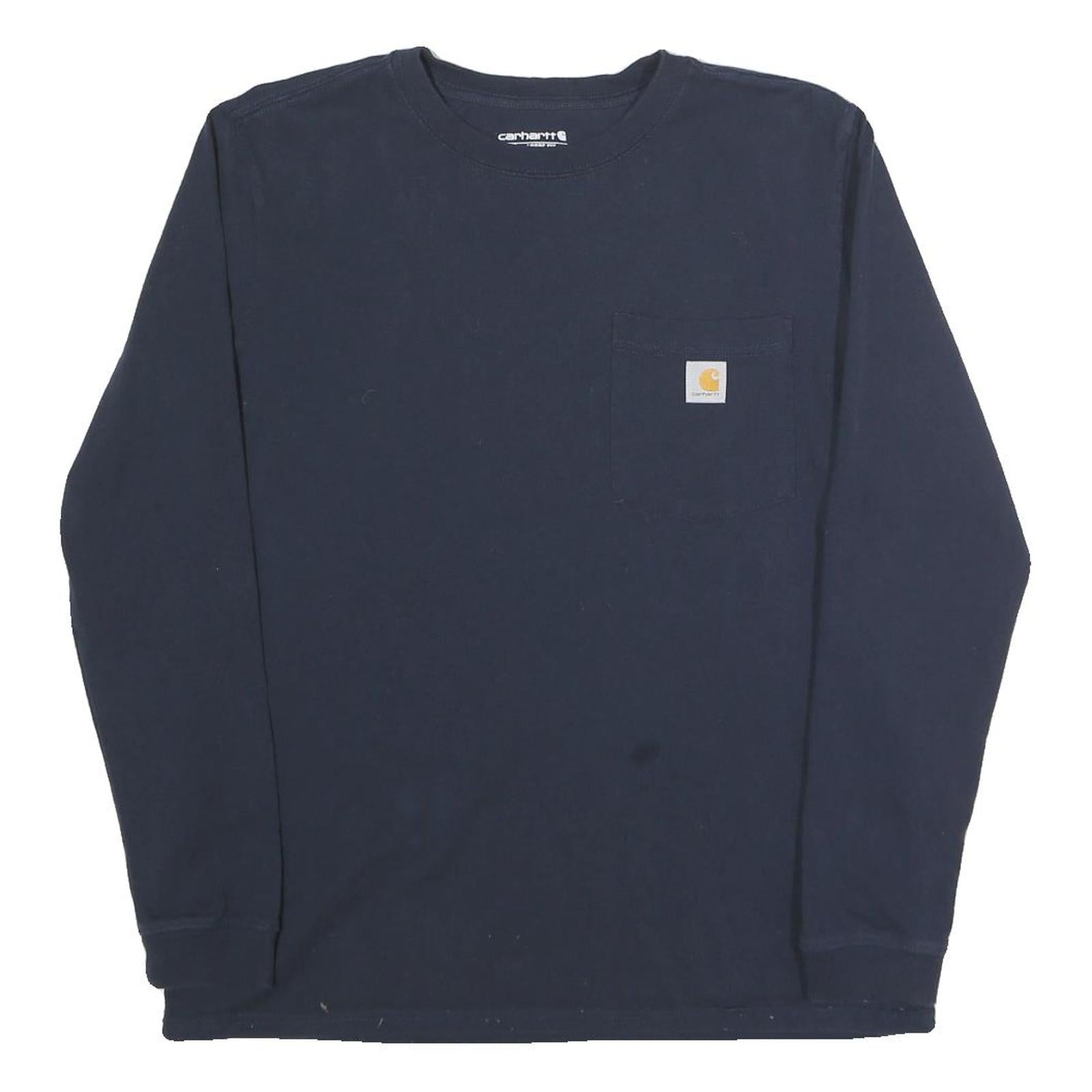 Buy CARHARTT Womens Navy Blue Long Sleeve Crew Neck Pocket T-Shirt M Cotton Refurbished - $37.69 CARHARTT Womens Navy Blue Long Sleeve Crew Neck Pocket T-Shirt M Cotton Refurbished - N/A refurbished available on Cerqular