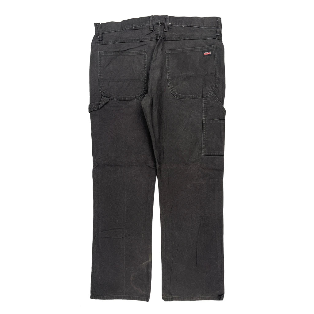 Dickies Carpenter Trousers - 36W 31L Black Cotton Refurbished - Thrifted (note: this is a term often used to describe second- refurbished available on Cerqular