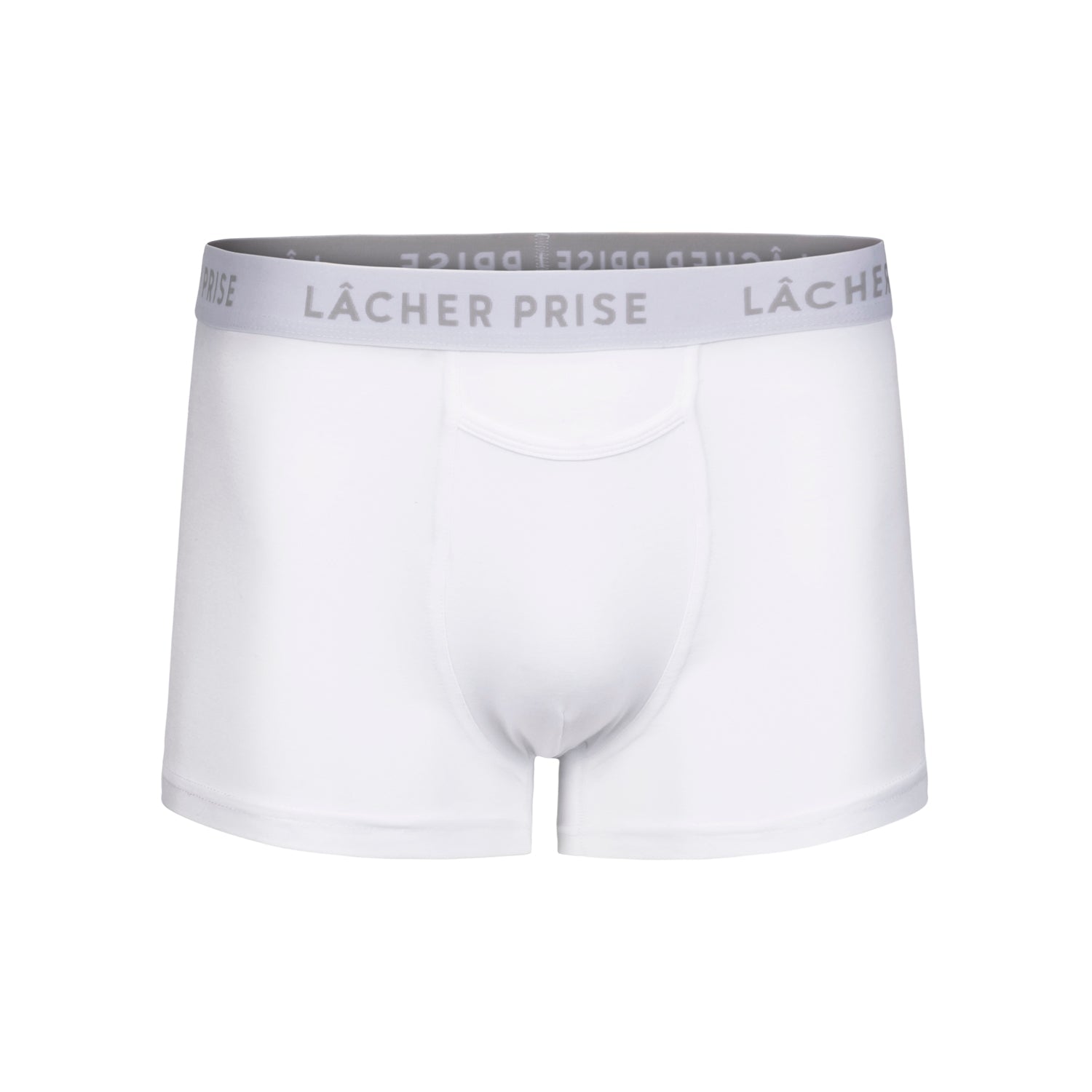 Lâcher Prise - Stratus White Boxer Briefs | Size: XL | Color: White | Style: Opening Pouch Refurbished - Lacher Prise Apparel refurbished available on Cerqular