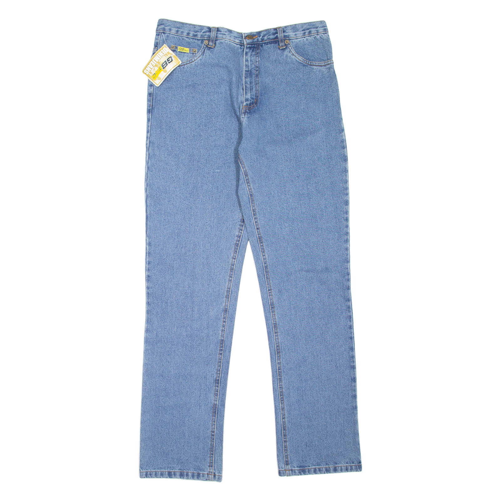 GREEN BAY Mens Jeans Blue Regular Tapered W32 L32 Refurbished - N/A refurbished available on Cerqular