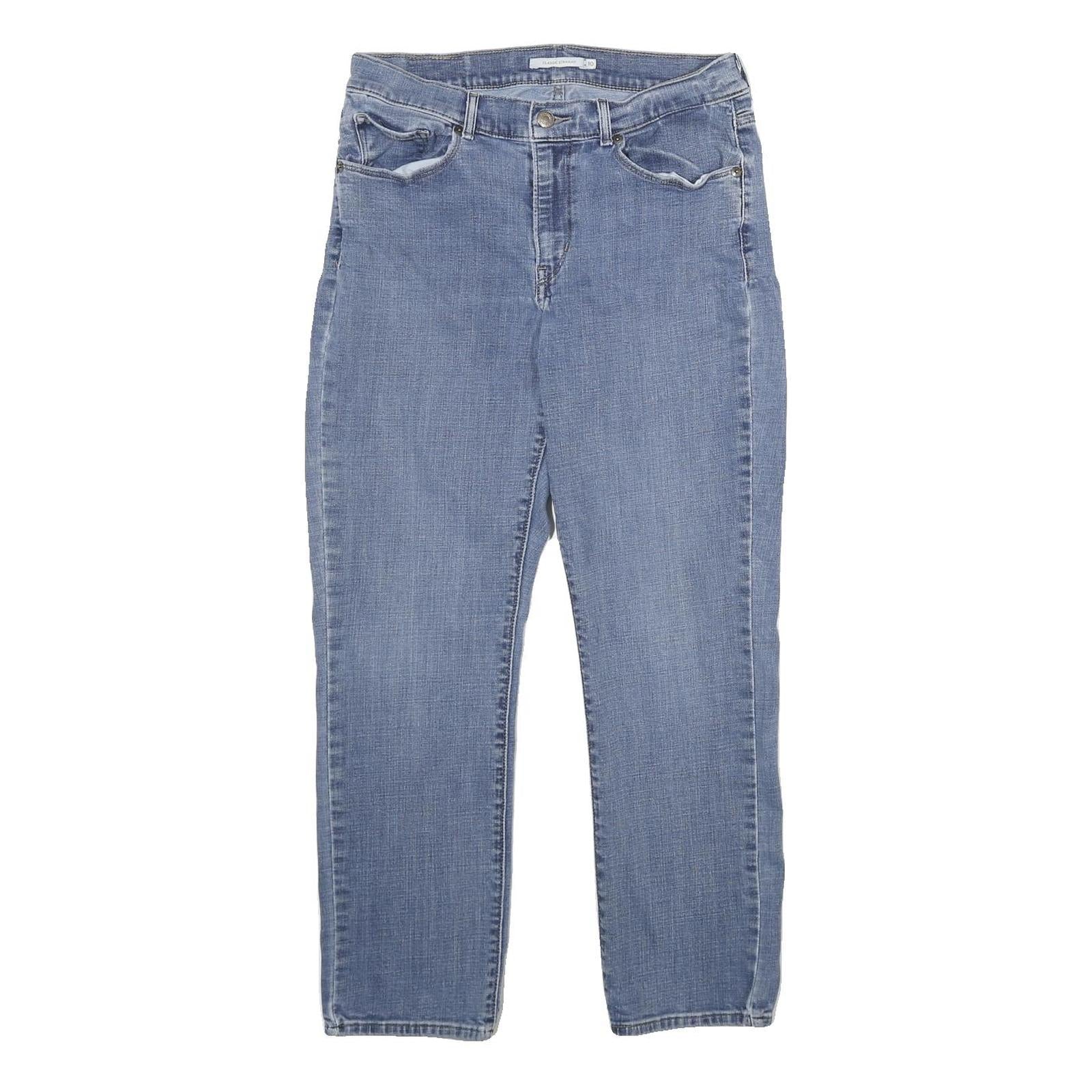 LEVI'S Womens Jeans Blue Classic Straight Denim Medium W30 L28 Stylish Comfort Refurbished - N/A refurbished available on Cerqular