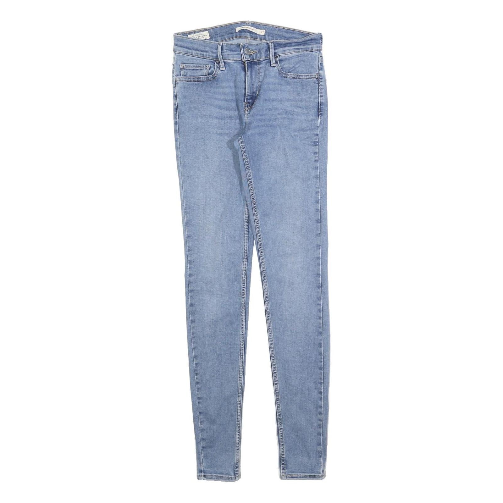 LEVI'S Womens Jeans Blue Slim Skinny Denim Light W27 L32 710 Cotton Blend Zip Refurbished - N/A refurbished available on Cerqular