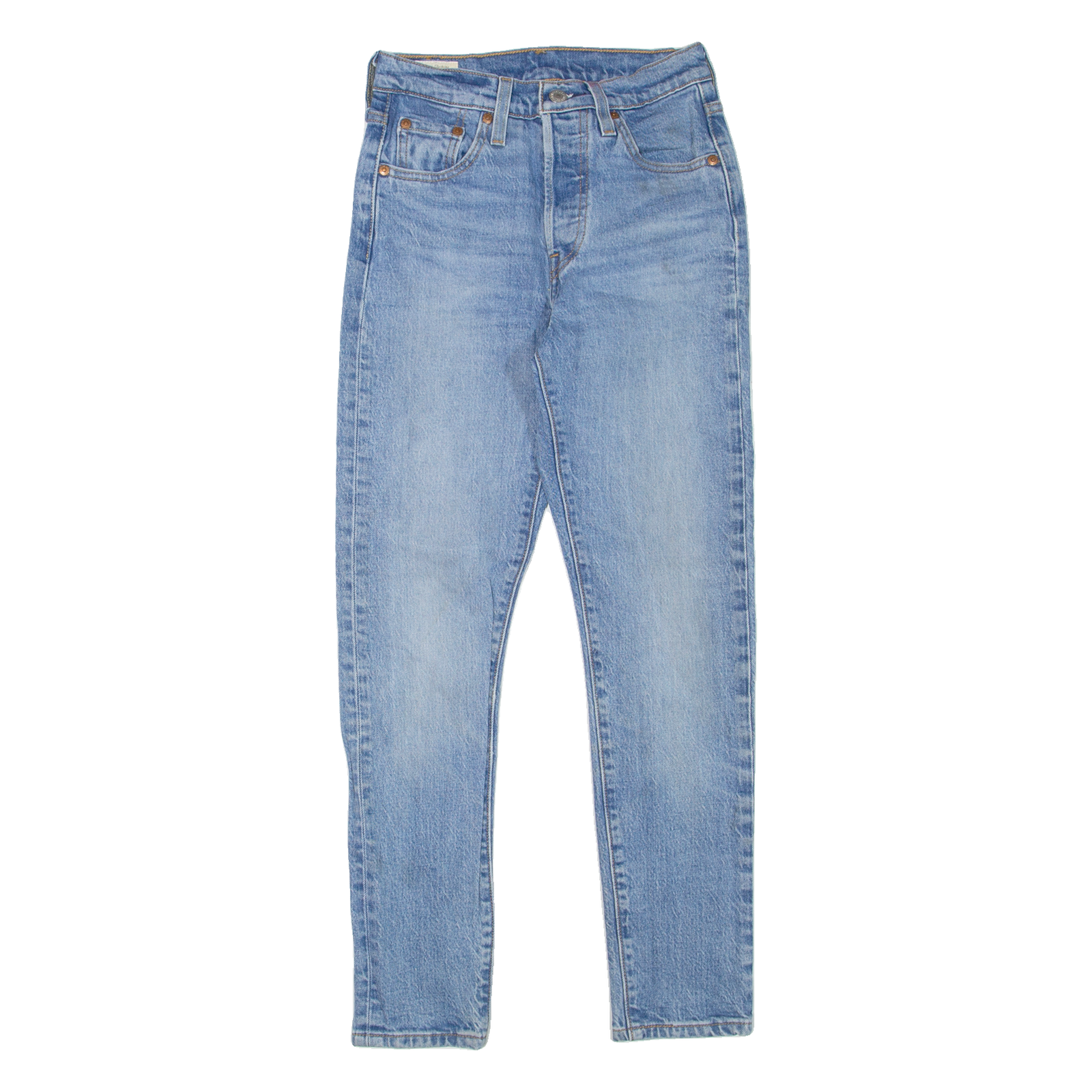 LEVI'S 501S Jeans BIG E Womens Blue Skinny Straight Stone Wash W23 L28 Refurbished - N/A refurbished available on Cerqular