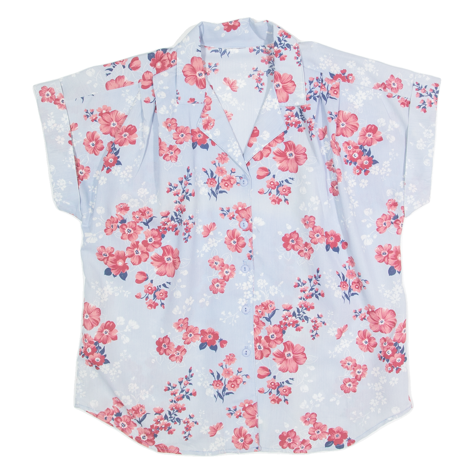 Buy Womens Printed Shirt Blue Collared 90s Floral M Refurbished - $15.59 Womens Printed Shirt Blue Collared 90s Floral M Refurbished - N/A refurbished available on Cerqular