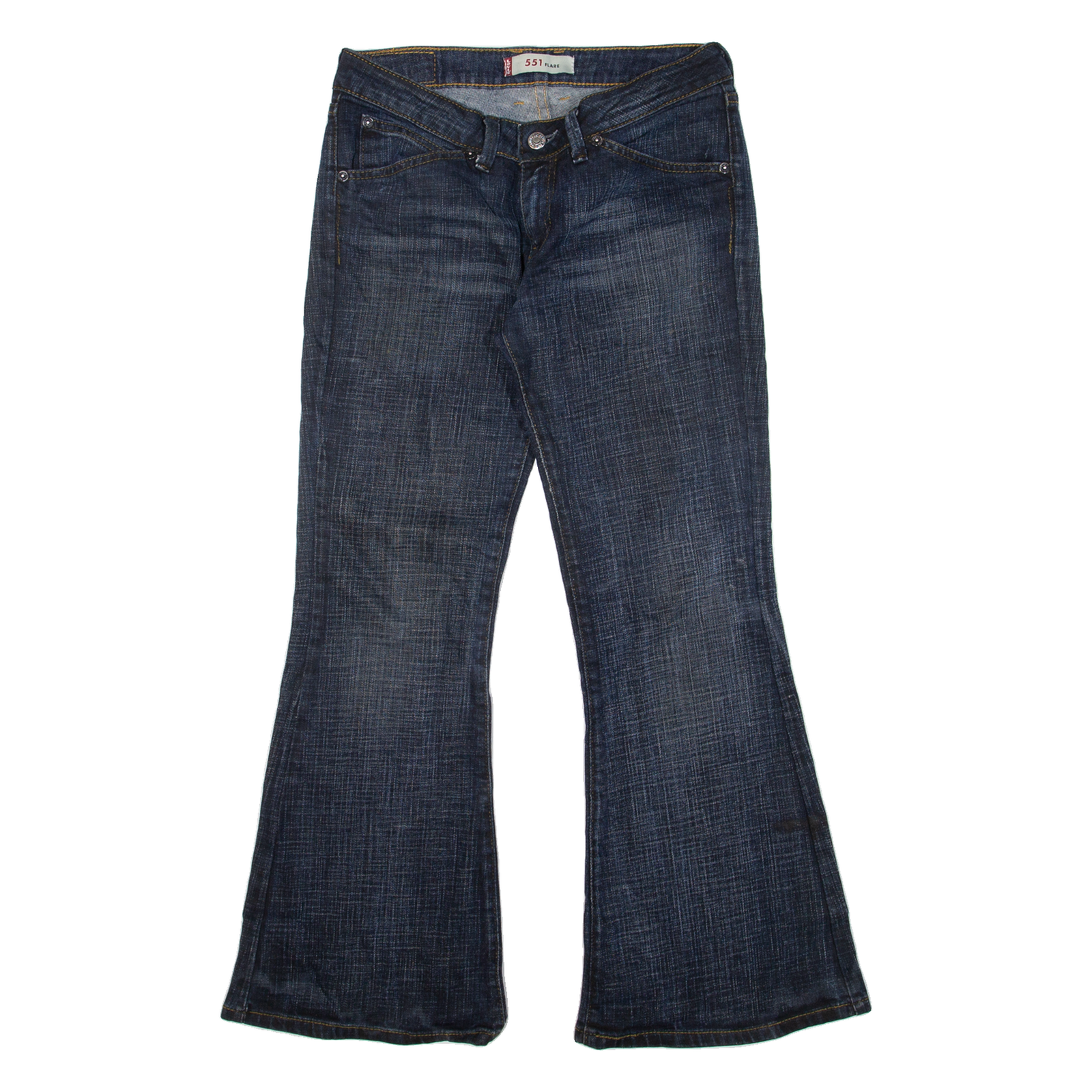 LEVI'S 551 Womens Jeans Blue Regular Flared W29 L26 Refurbished - N/A refurbished available on Cerqular