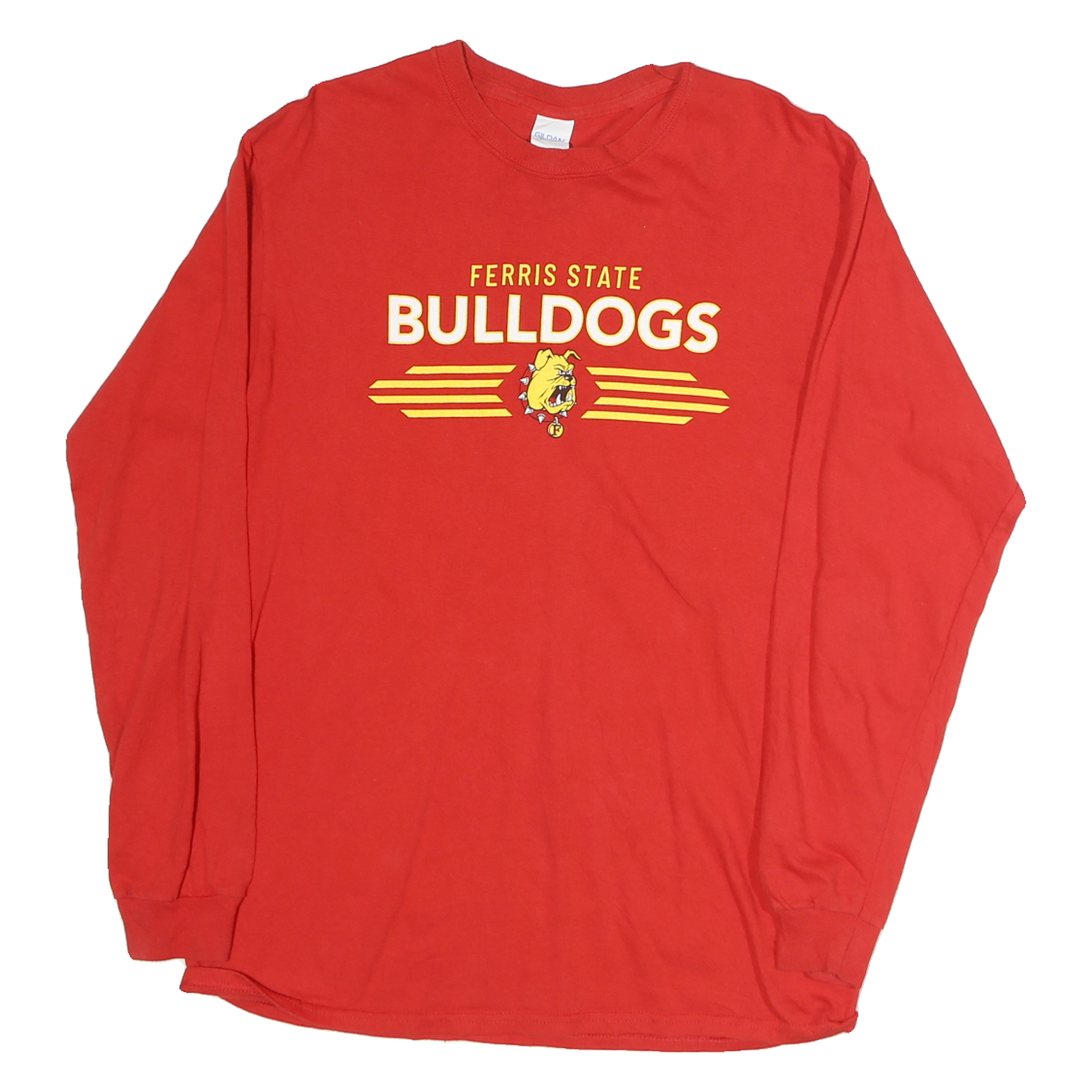 Buy GILDAN Mens Red Ferris State Bulldogs Graphic T-Shirt M Long Sleeve Crew Neck Refurbished - $11.69 GILDAN Mens Red Ferris State Bulldogs Graphic T-Shirt M Long Sleeve Crew Neck Refurbished - N/A refurbished available on Cerqular