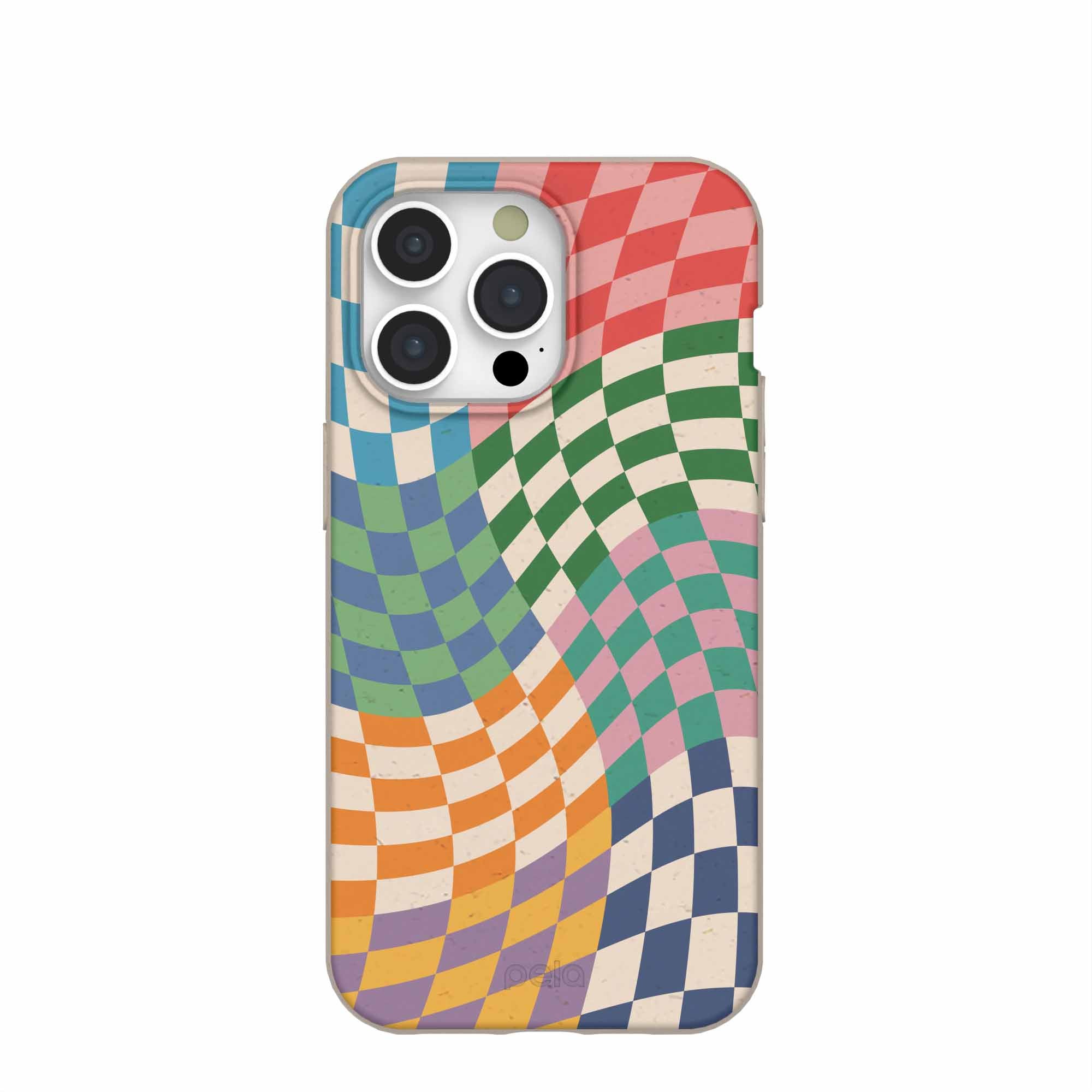 Seashell Patchwork iPhone 15 Pro Max Case Refurbished - Pela Case refurbished available on Cerqular