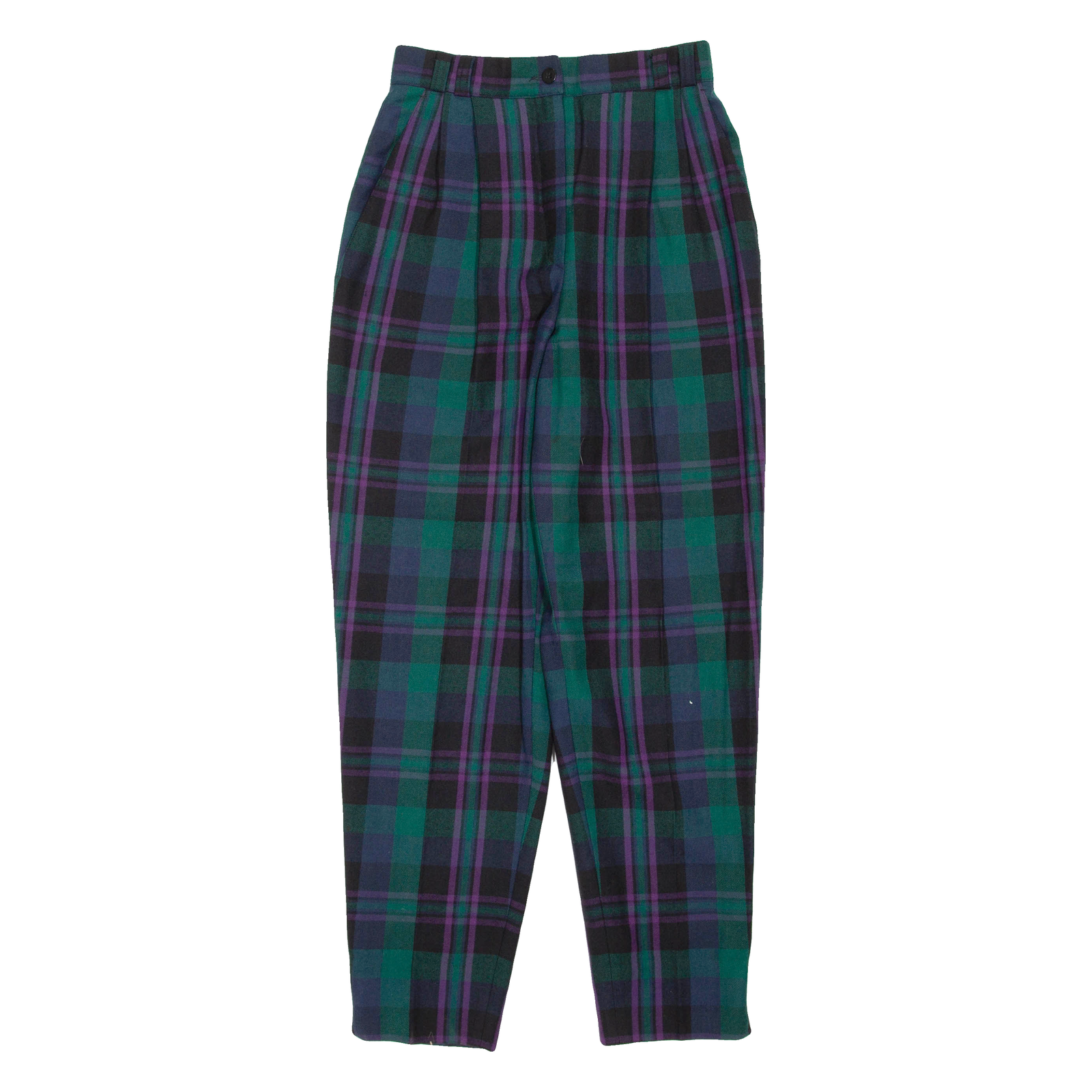 Check Womens Trousers Green Regular Tapered W26 L29 Refurbished - N/A refurbished available on Cerqular